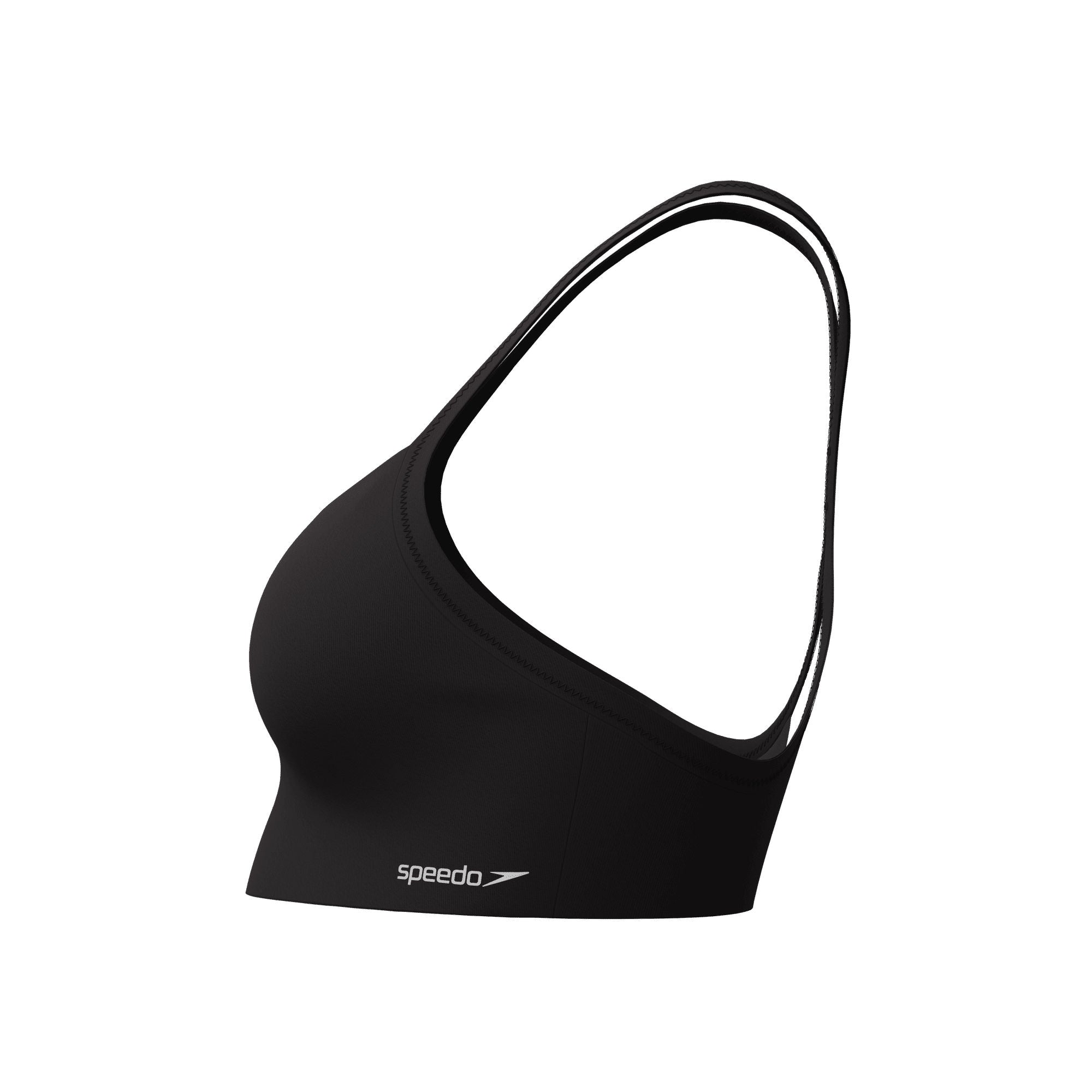 Solid Racerback Damen Bikinioberteil | Anthrazit