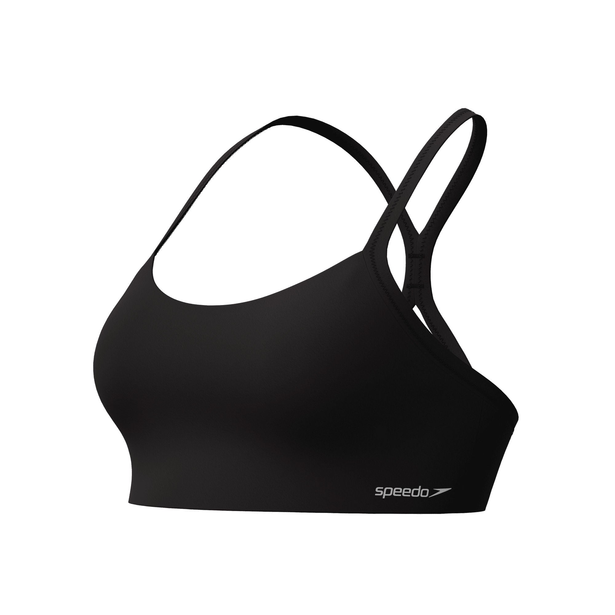 Solid Racerback Damen Bikinioberteil | Anthrazit