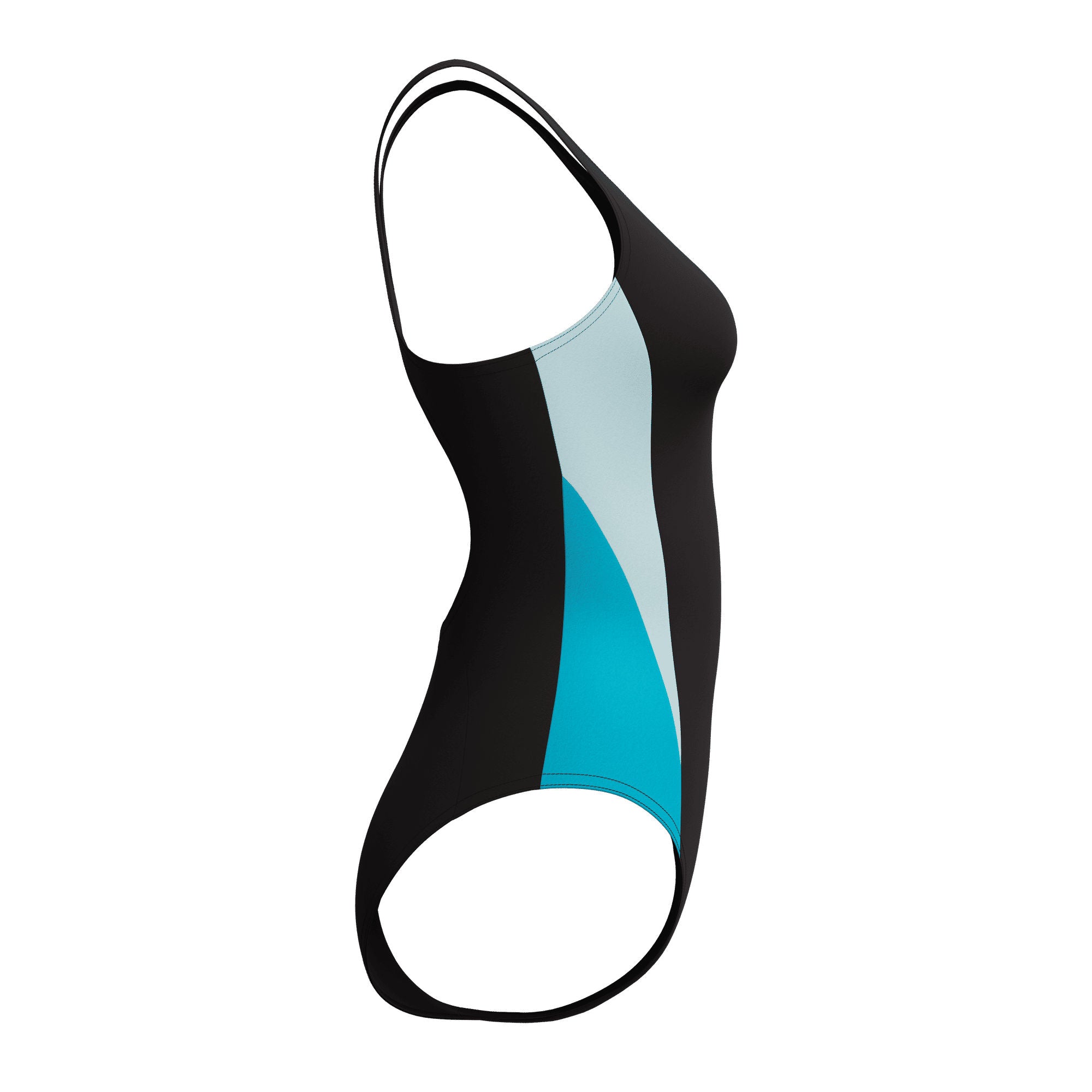 Colorblock Splice 2.0 Damen Badeanzug | Schwarz