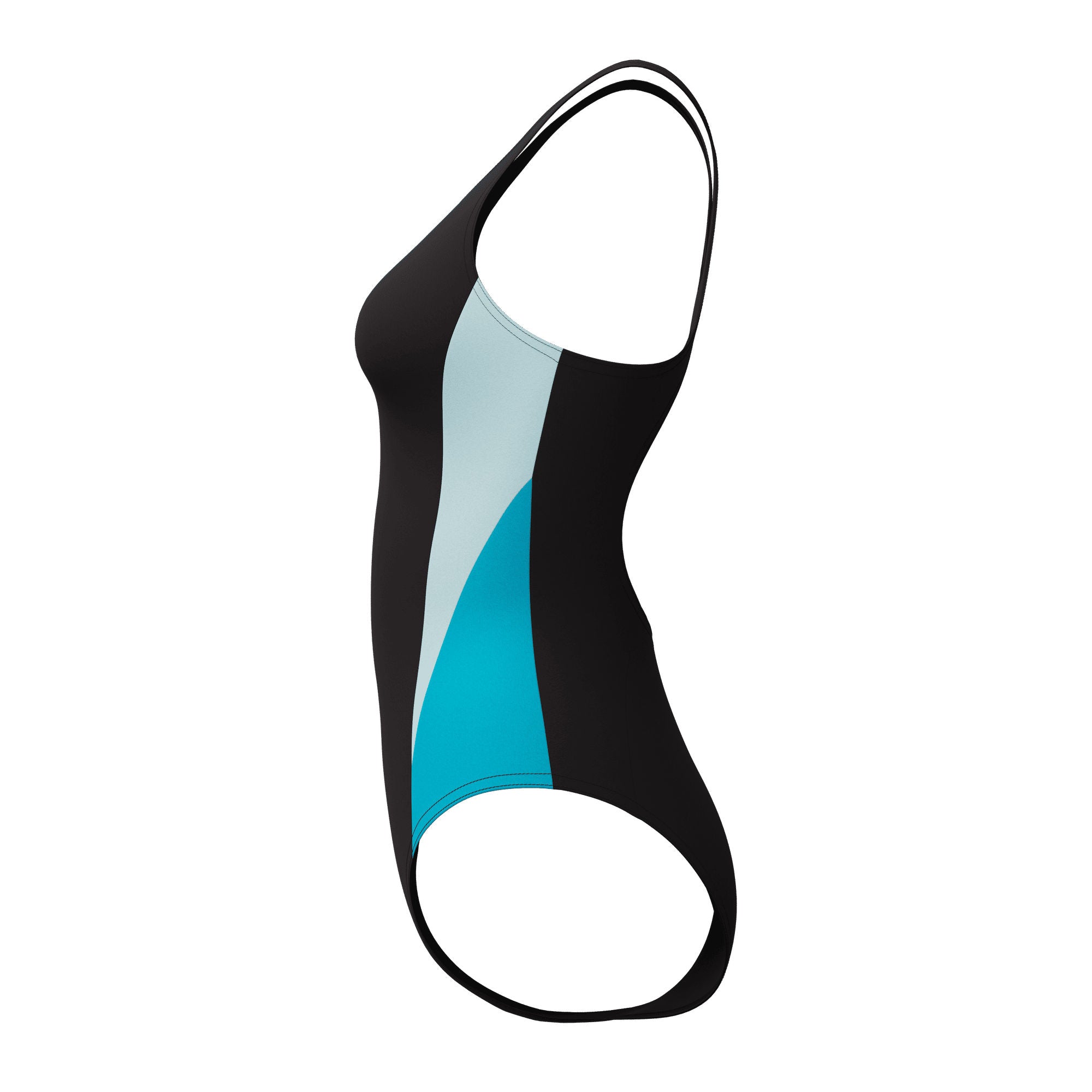 Colorblock Splice 2.0 Damen Badeanzug | Schwarz