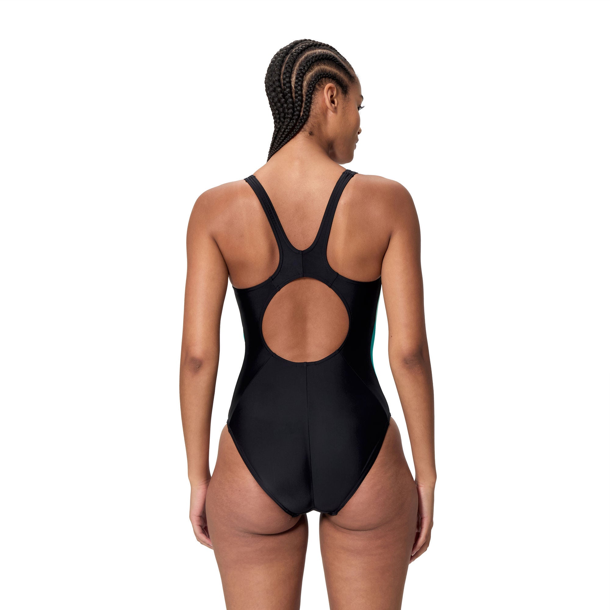 Colorblock Splice 2.0 Damen Badeanzug | Schwarz