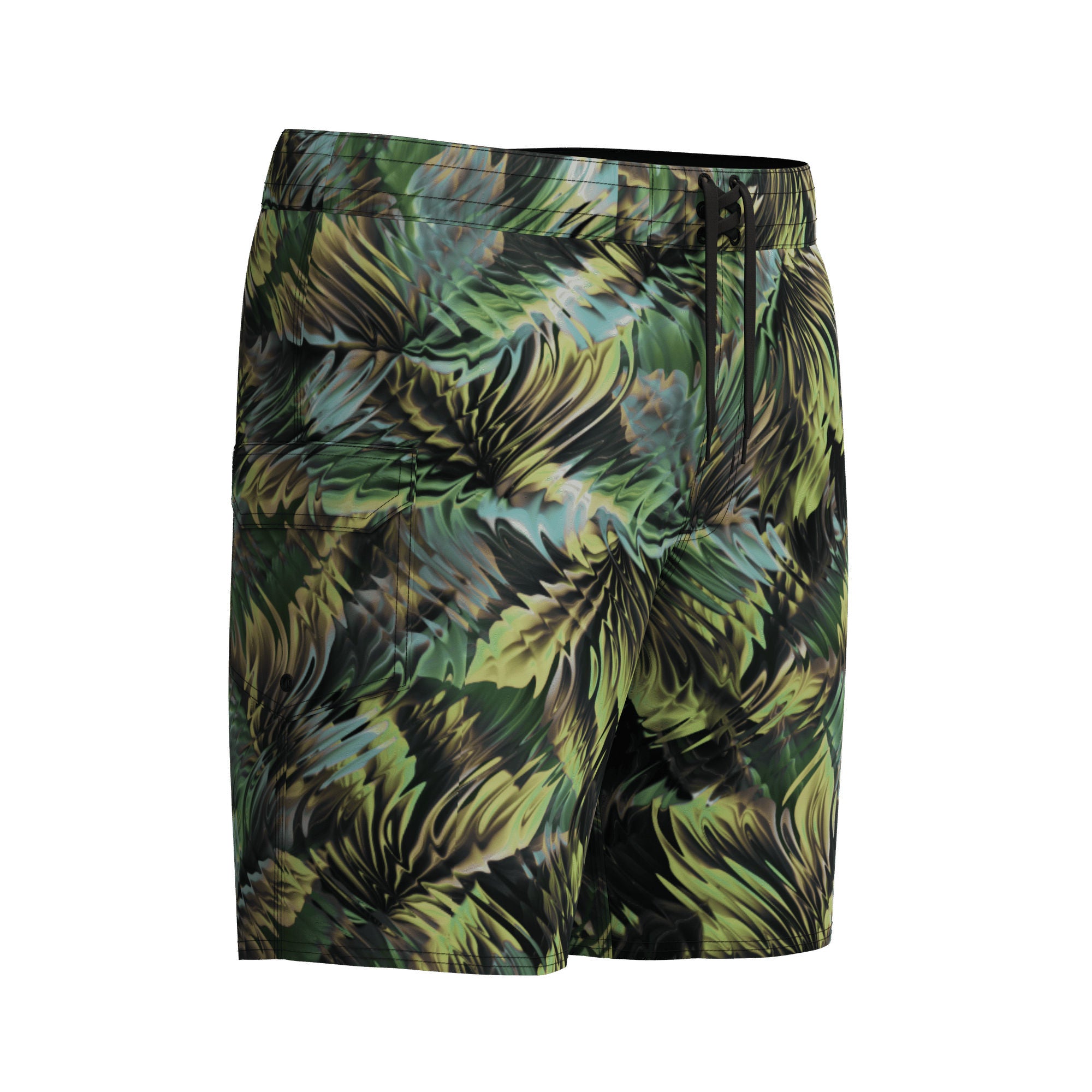Print Lookout Herren Badeshorts | Grün