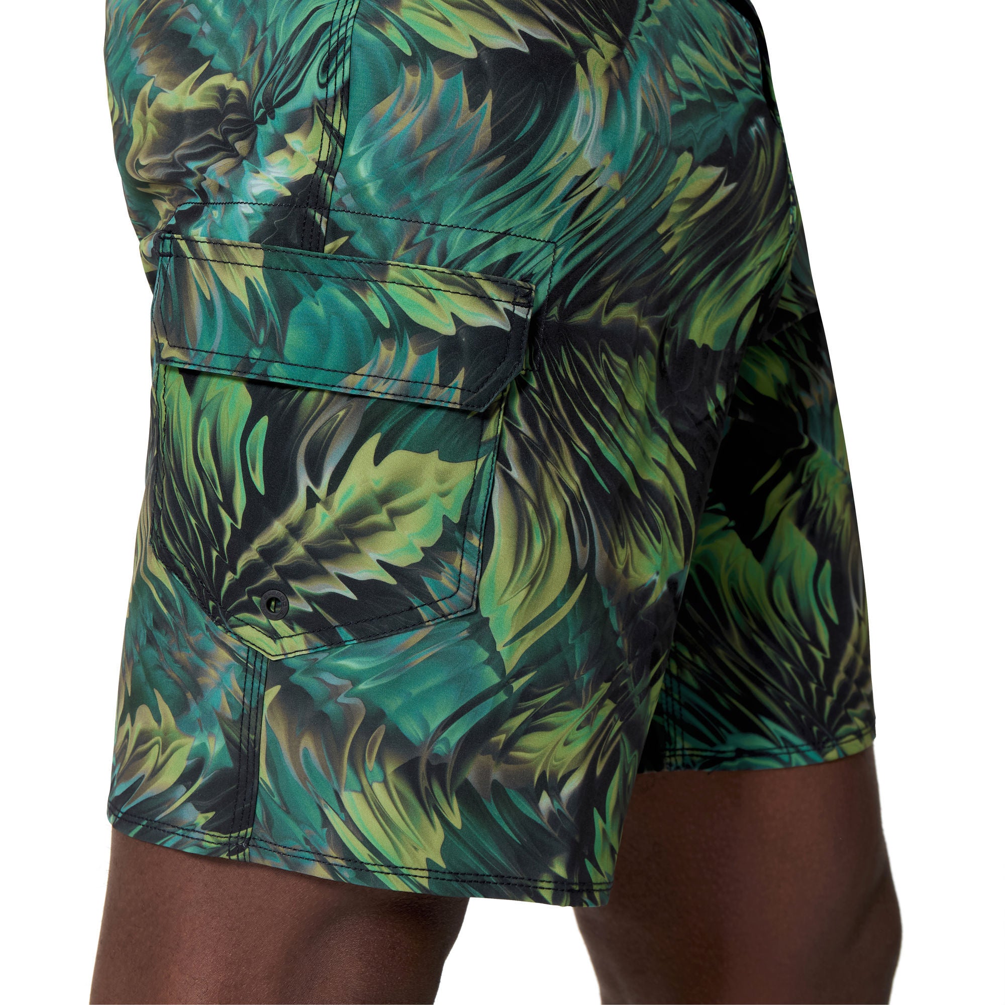 Print Lookout Herren Badeshorts | Grün