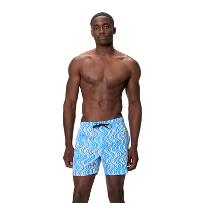 Print Redondo Edge Volley Herren Badeshorts | Blau