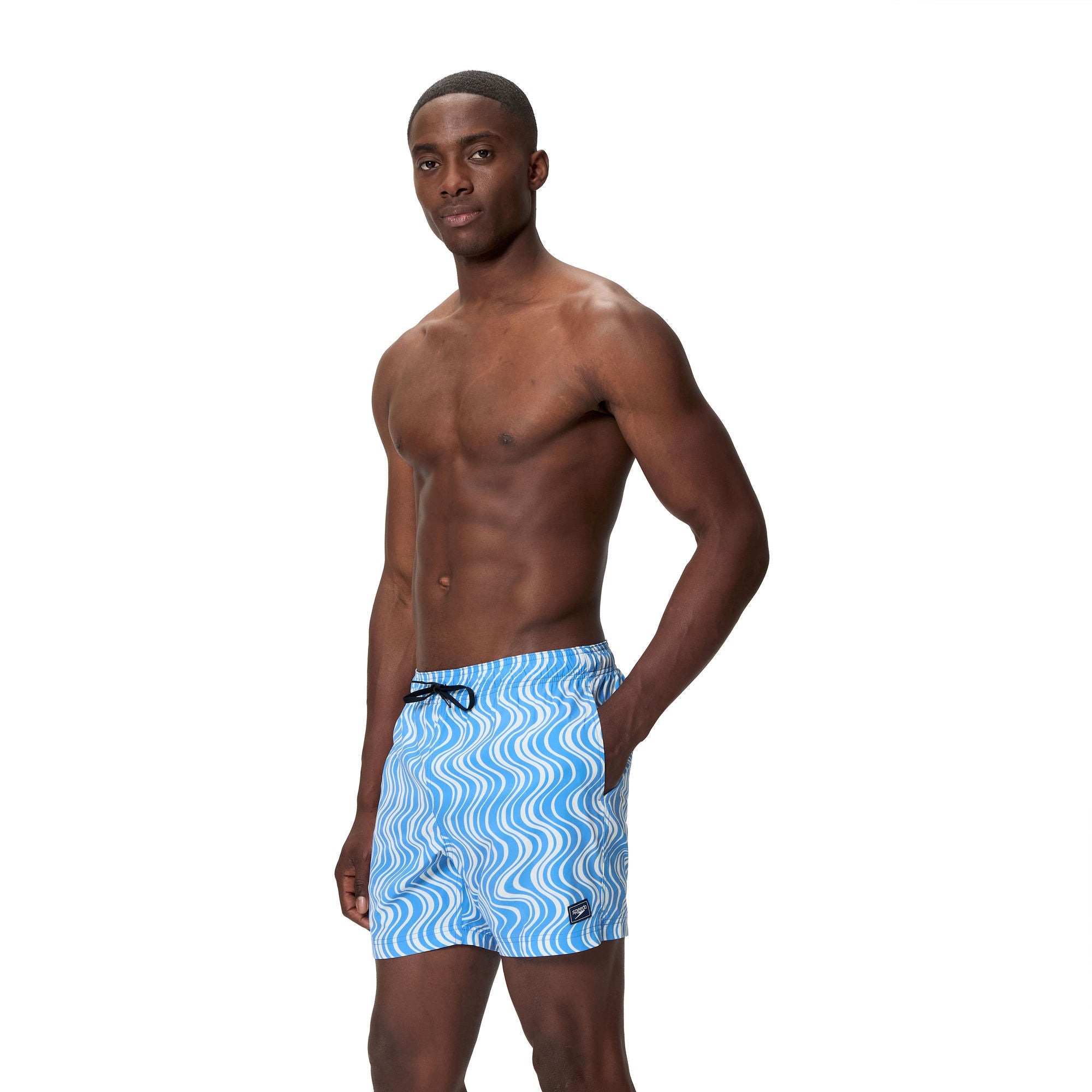 Print Redondo Edge Volley Herren Badeshorts | Blau