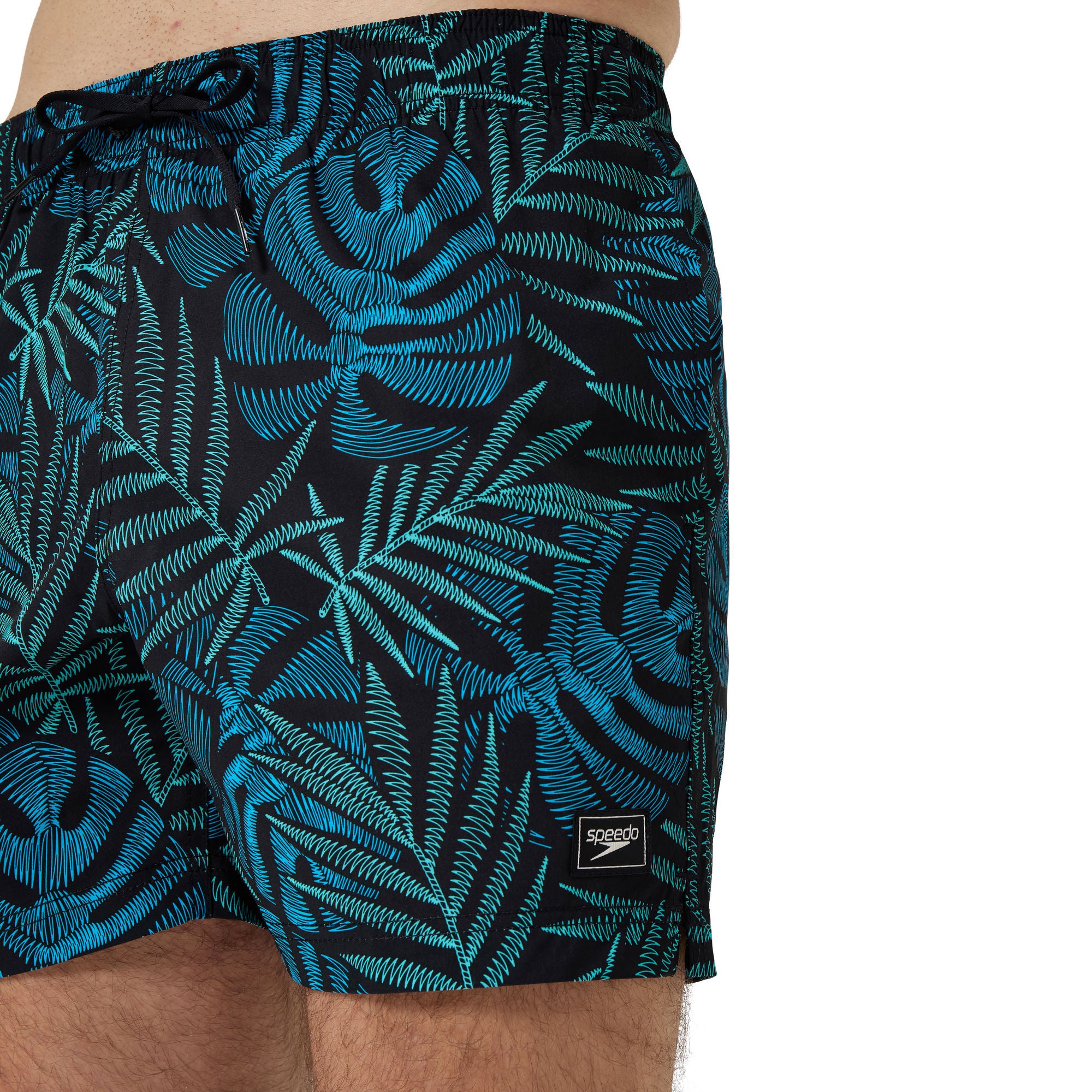 Print Redondo Edge Volley Herren Badeshorts | Schwarz
