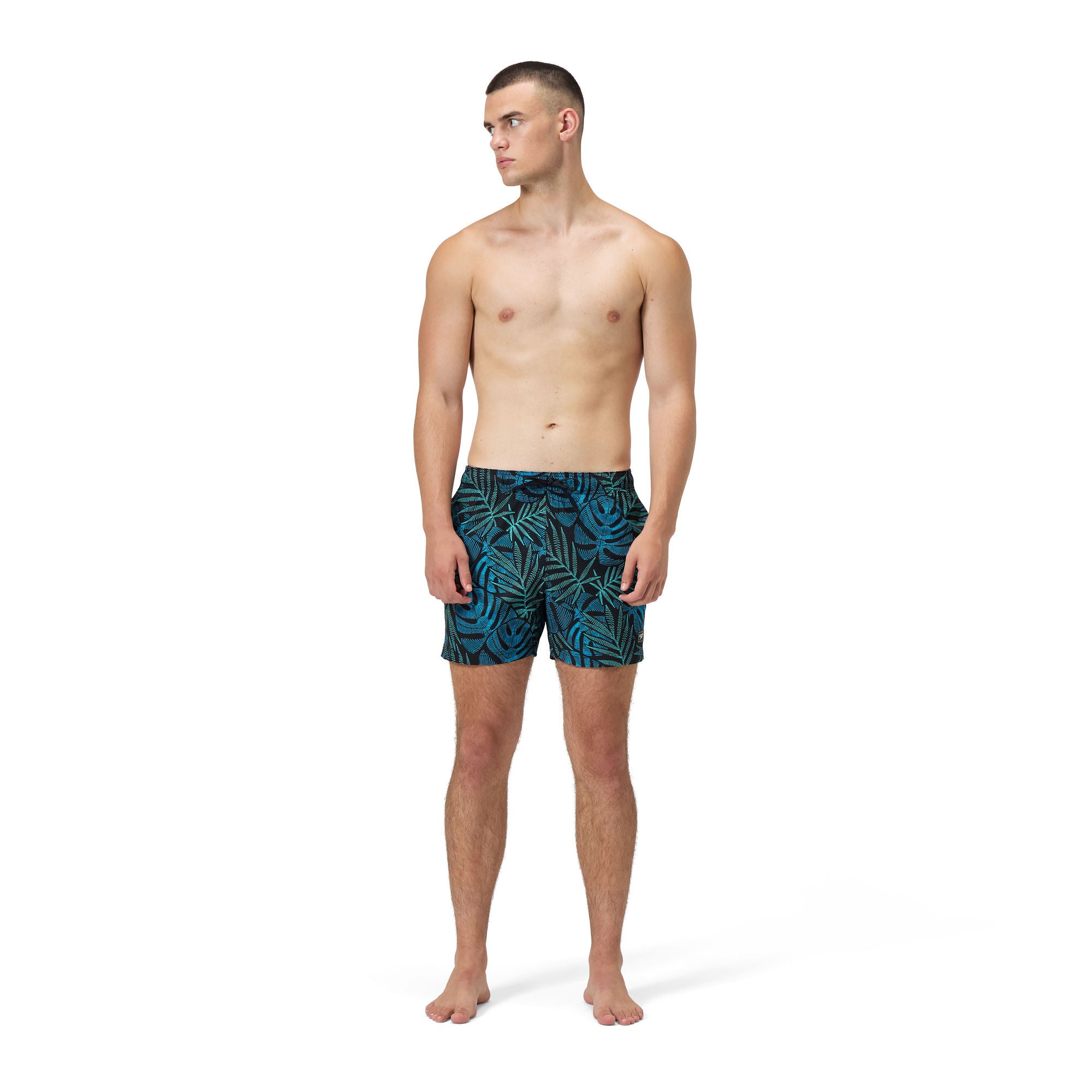 Print Redondo Edge Volley Herren Badeshorts | Schwarz