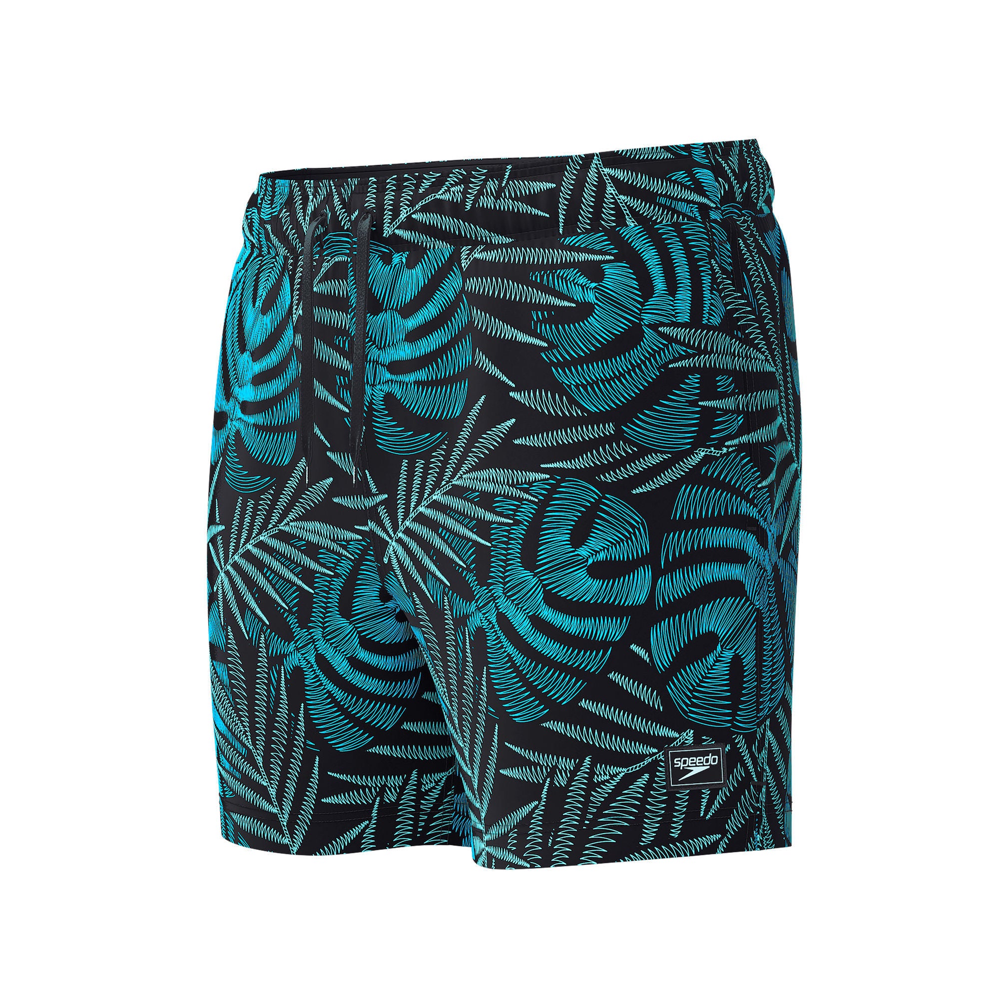 Print Redondo Edge Volley Herren Badeshorts | Schwarz