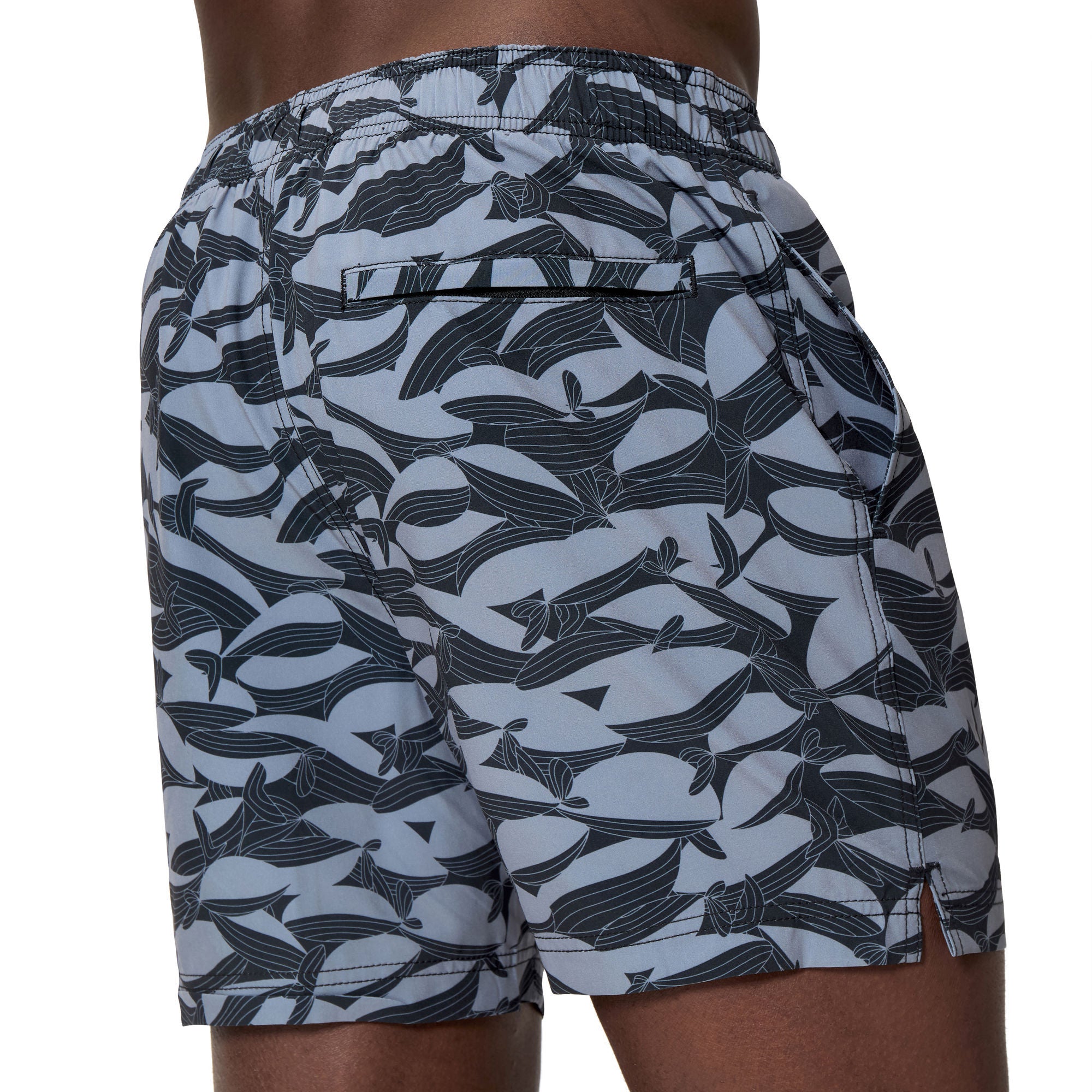 Print Redondo Edge Volley Herren Badeshorts | Schwarz