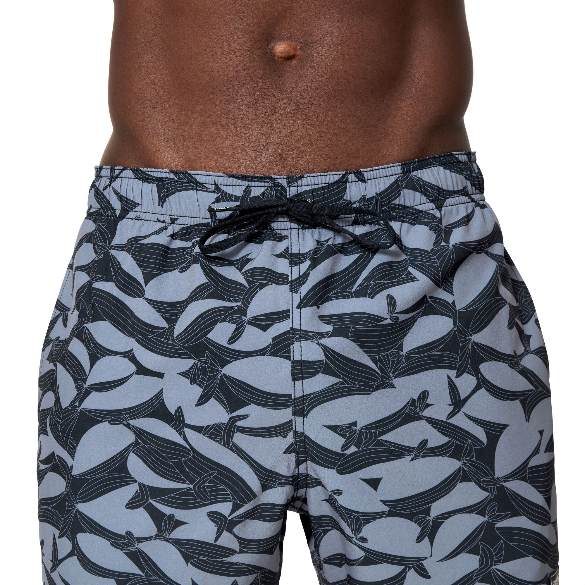 Print Redondo Edge Volley Herren Badeshorts | Schwarz