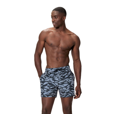 Print Redondo Edge Volley Herren Badeshorts | Schwarz