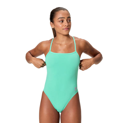 Solid V-Back 2.0 Damen Badeanzug | Türkis