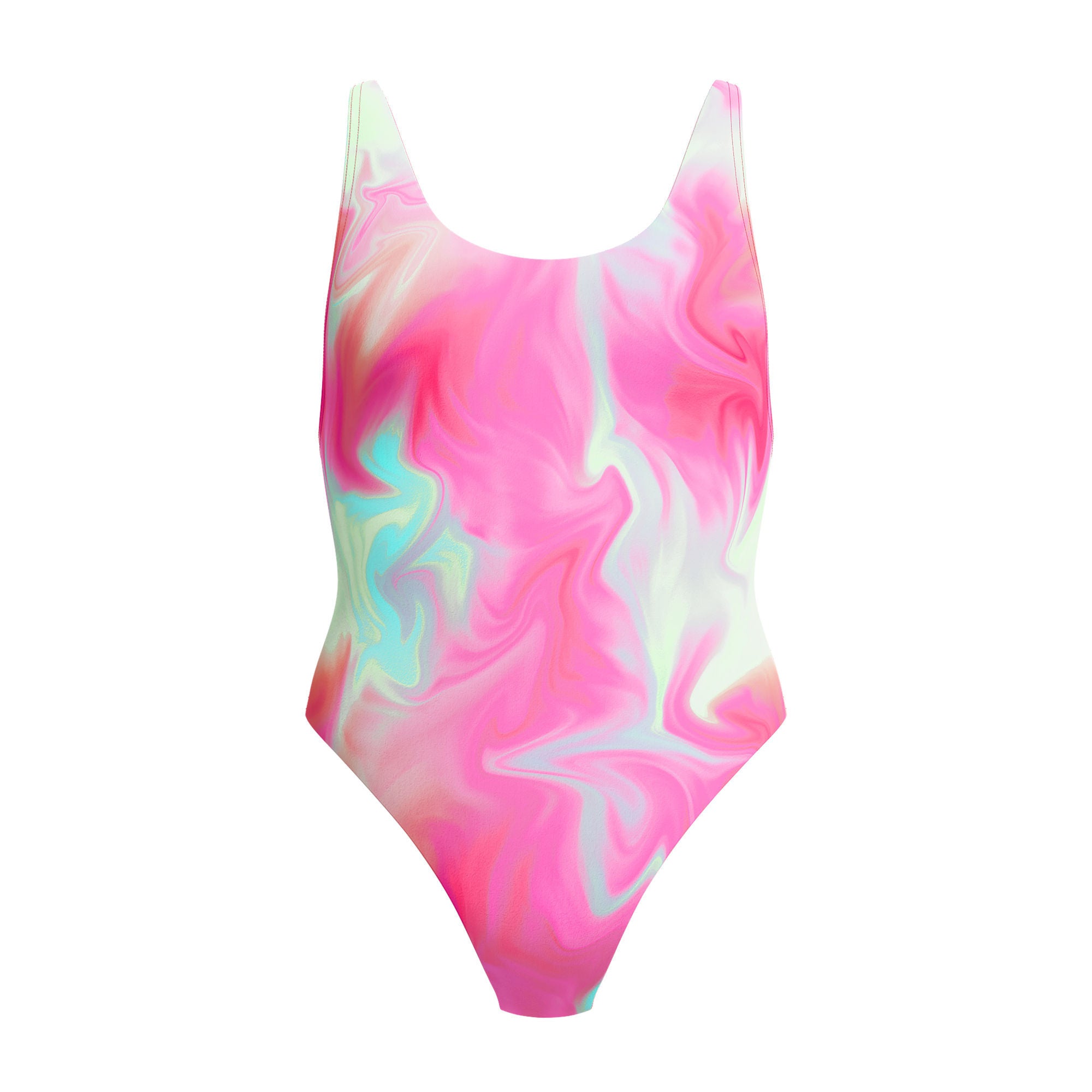 Printed Convertible Damen Badeanzug | Pink