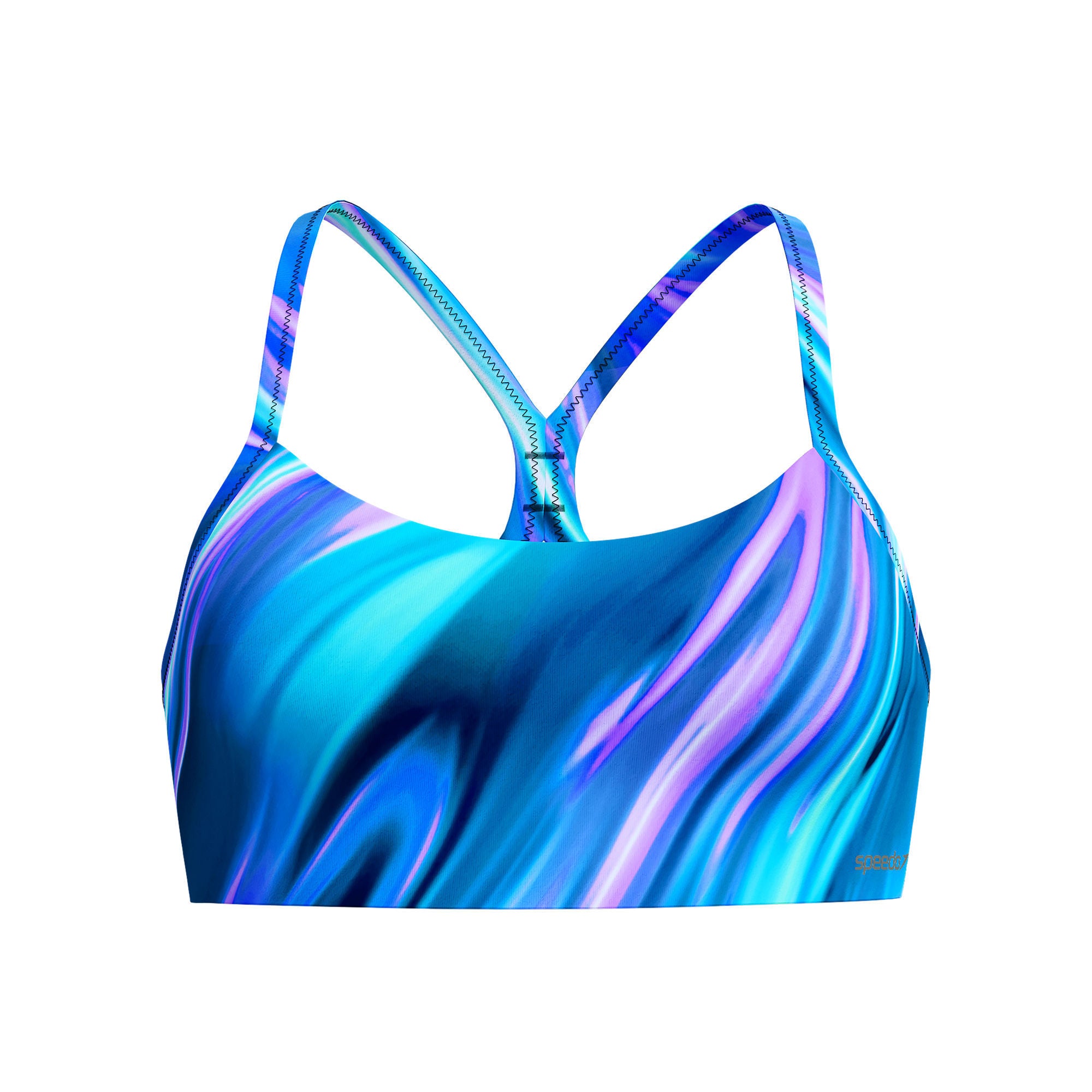 Printed Racerback Damen Bikinioberteil | Grün