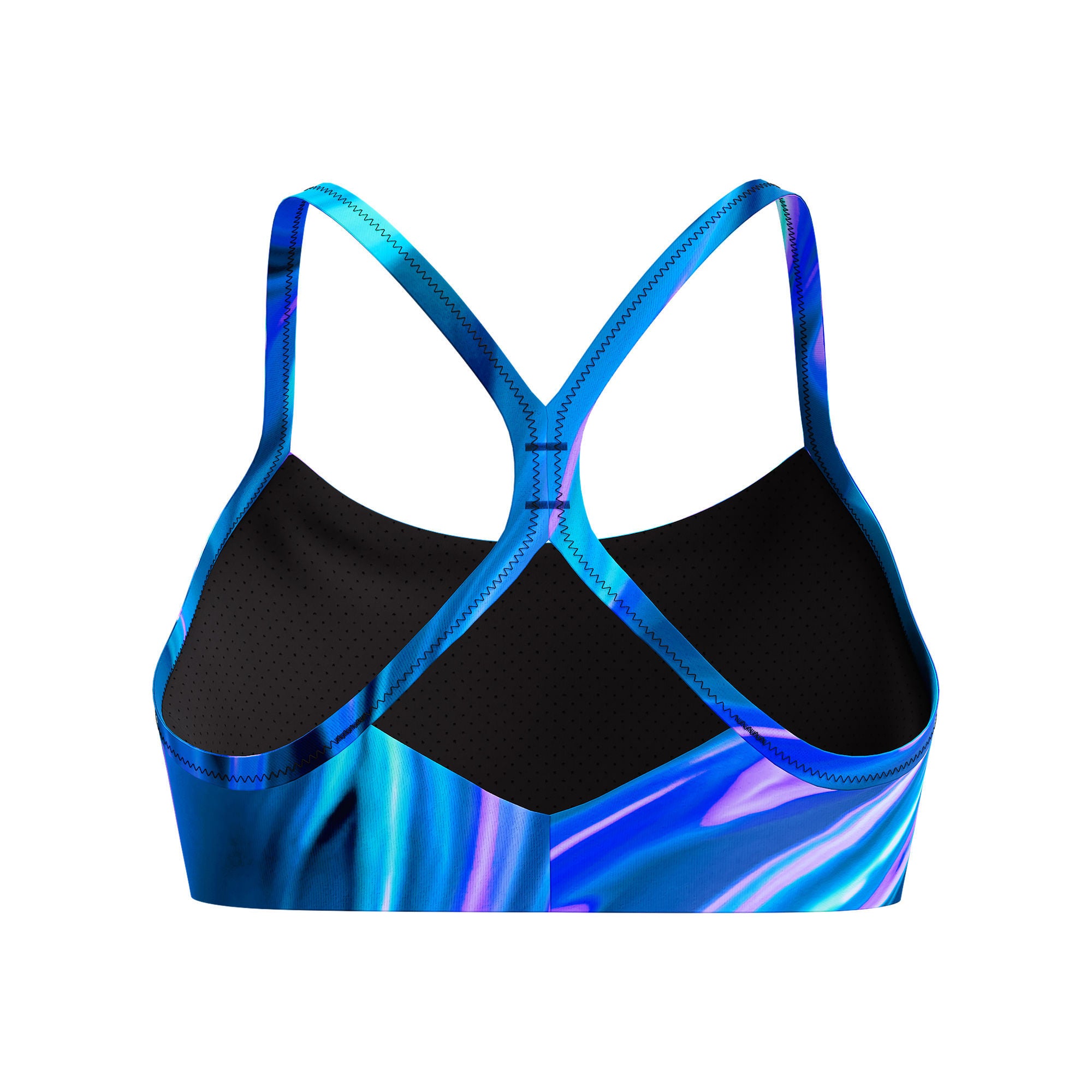 Printed Racerback Damen Bikinioberteil | Grün