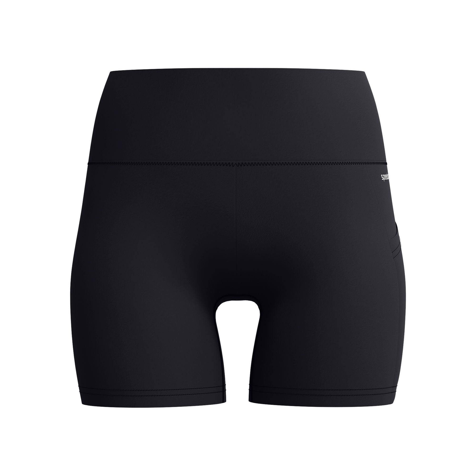 Solid Damen Badeshorts | Schwarz