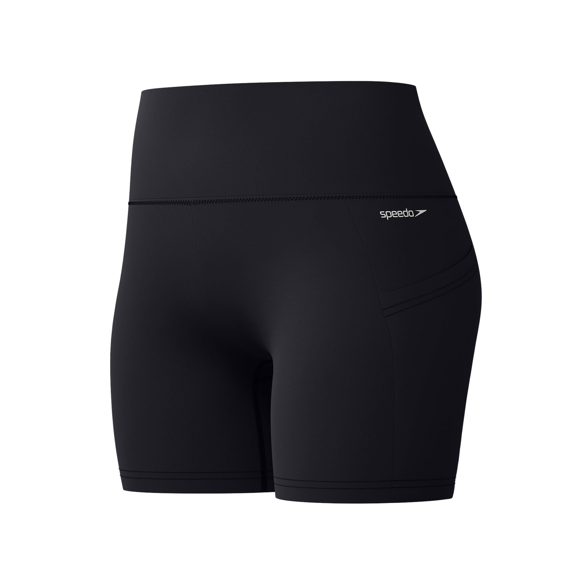 Solid Damen Badeshorts | Schwarz