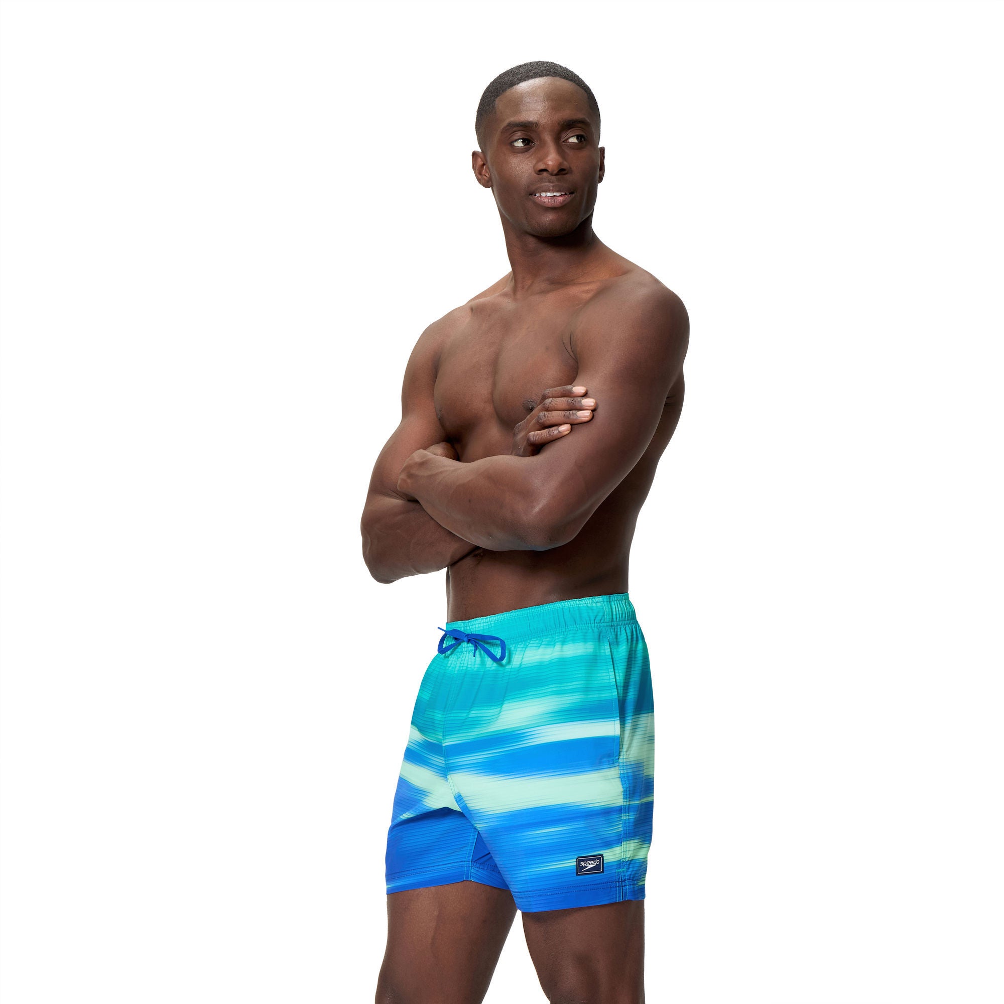 Print Redondo Edge Volley Herren Badeshorts | Blau