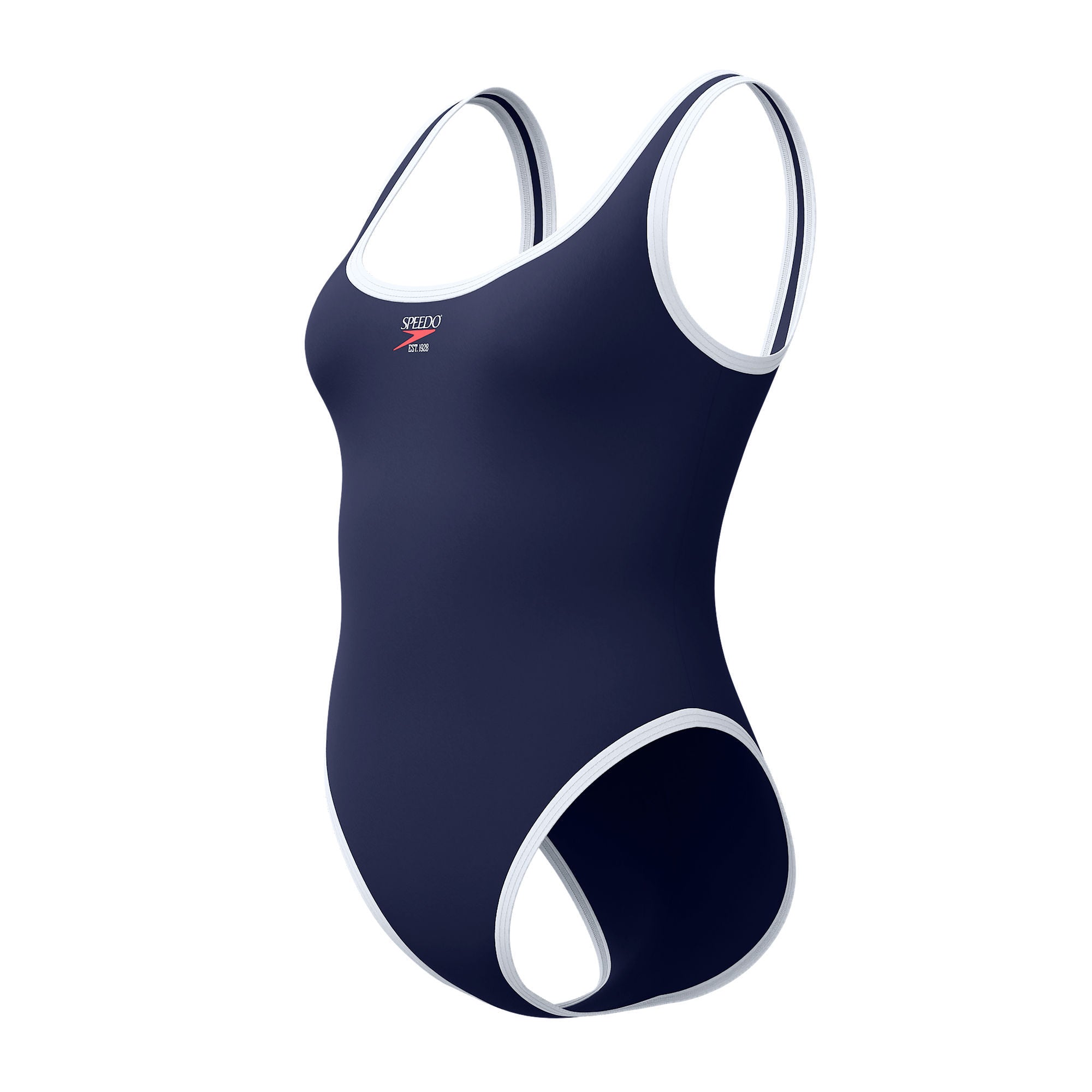Solid Bound Scoop Damen Badeanzug | Navy