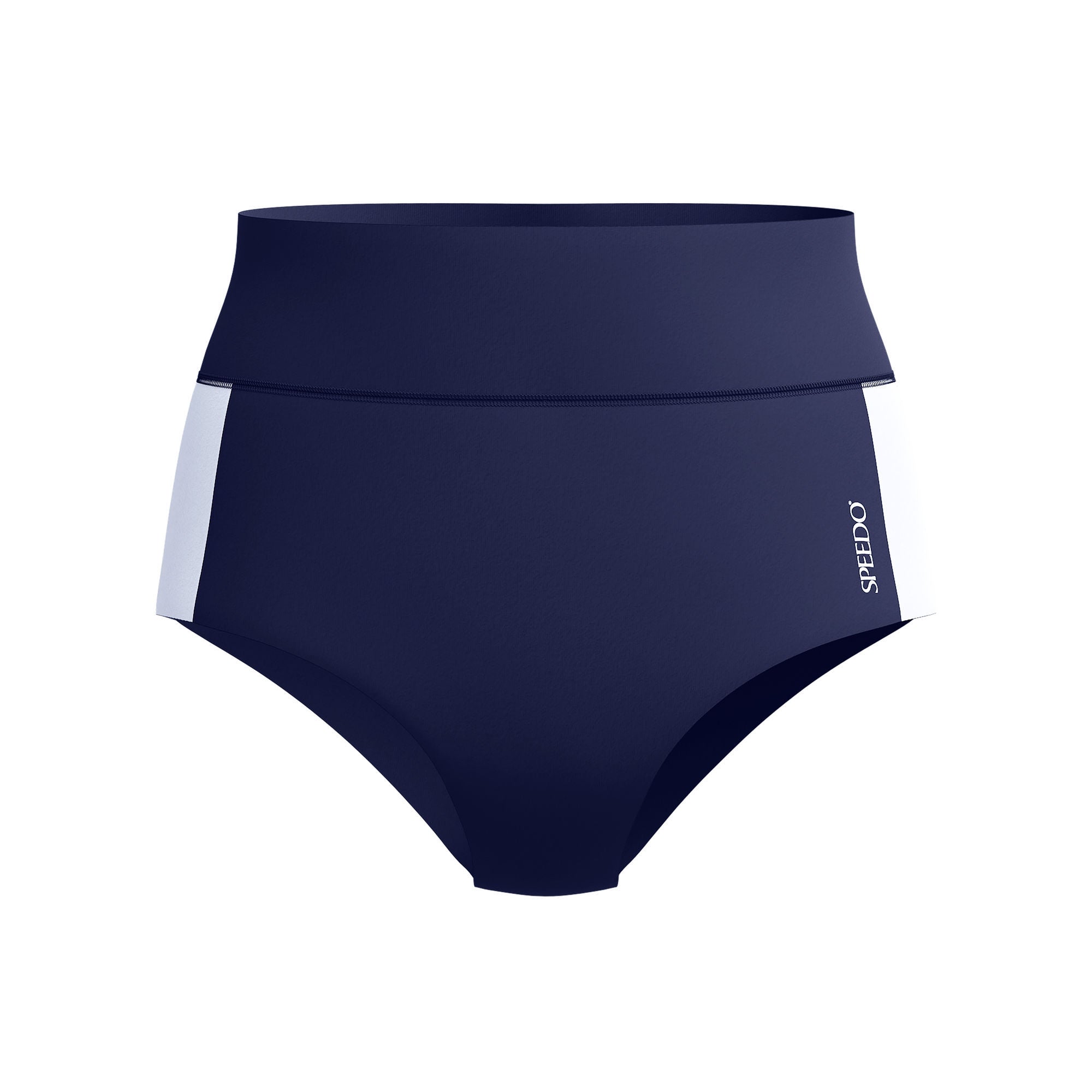 CB Banded Boyleg Damen Bikinihose | Navy