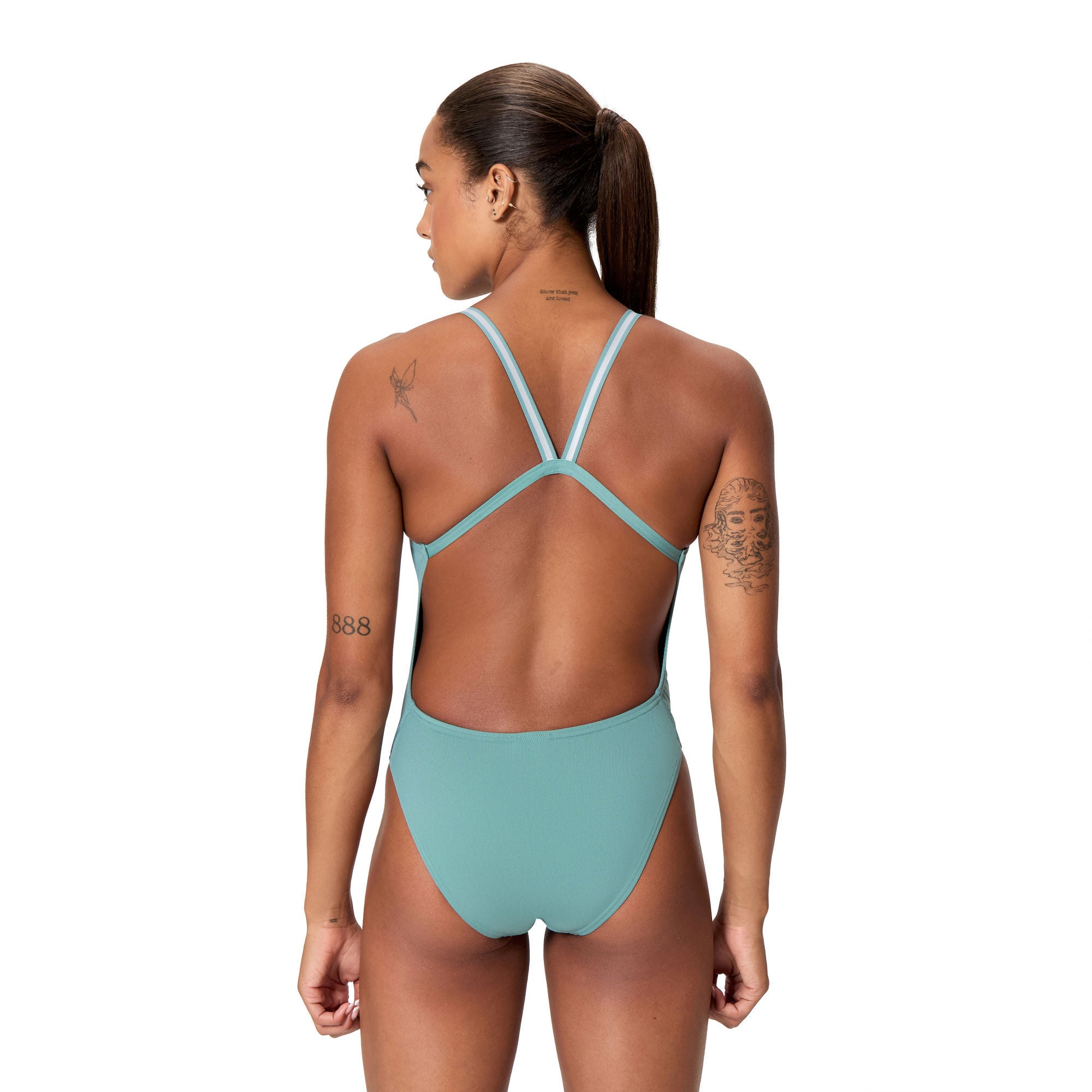 Active Back Damen Badeanzug | Grün