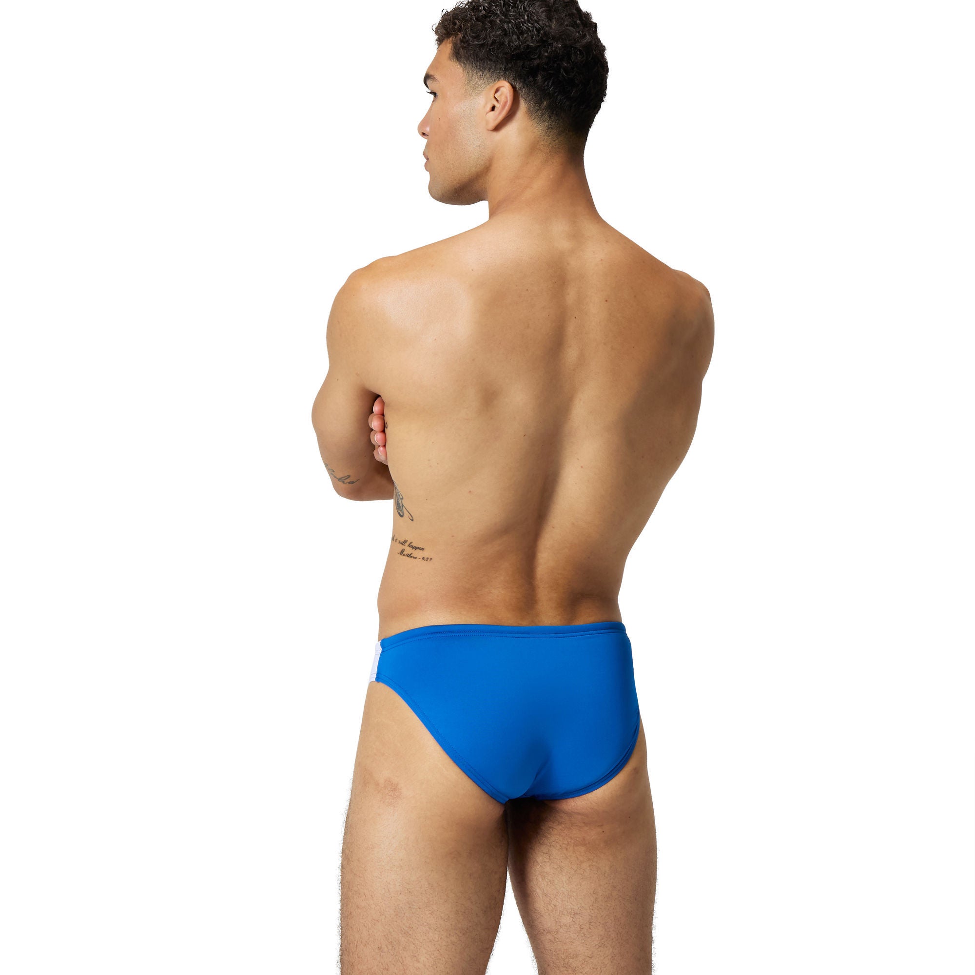Jetstream Retro Colorblock Herren Badeslip | Blau