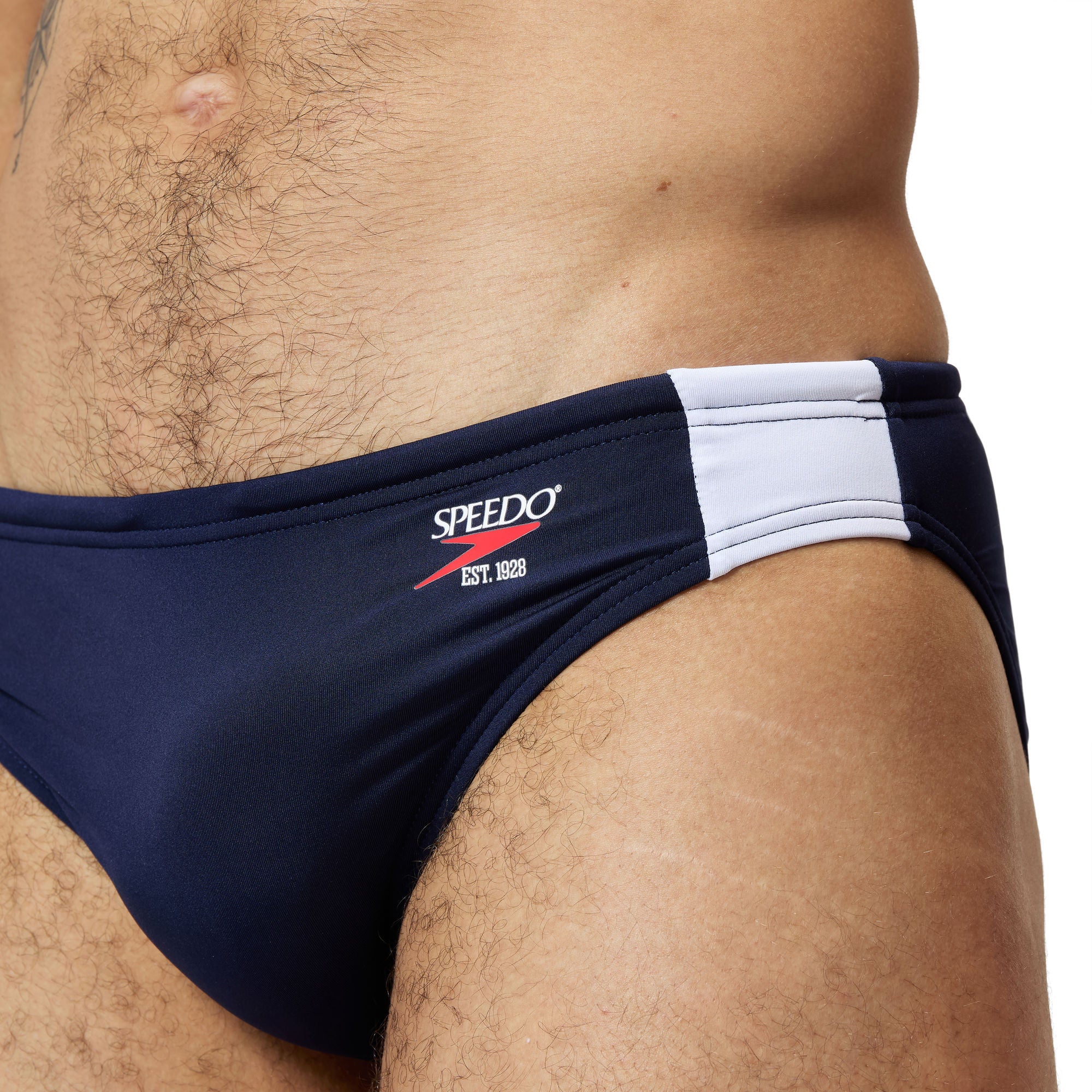 Jetstream Retro Colorblock Herren Badeslip | Navy