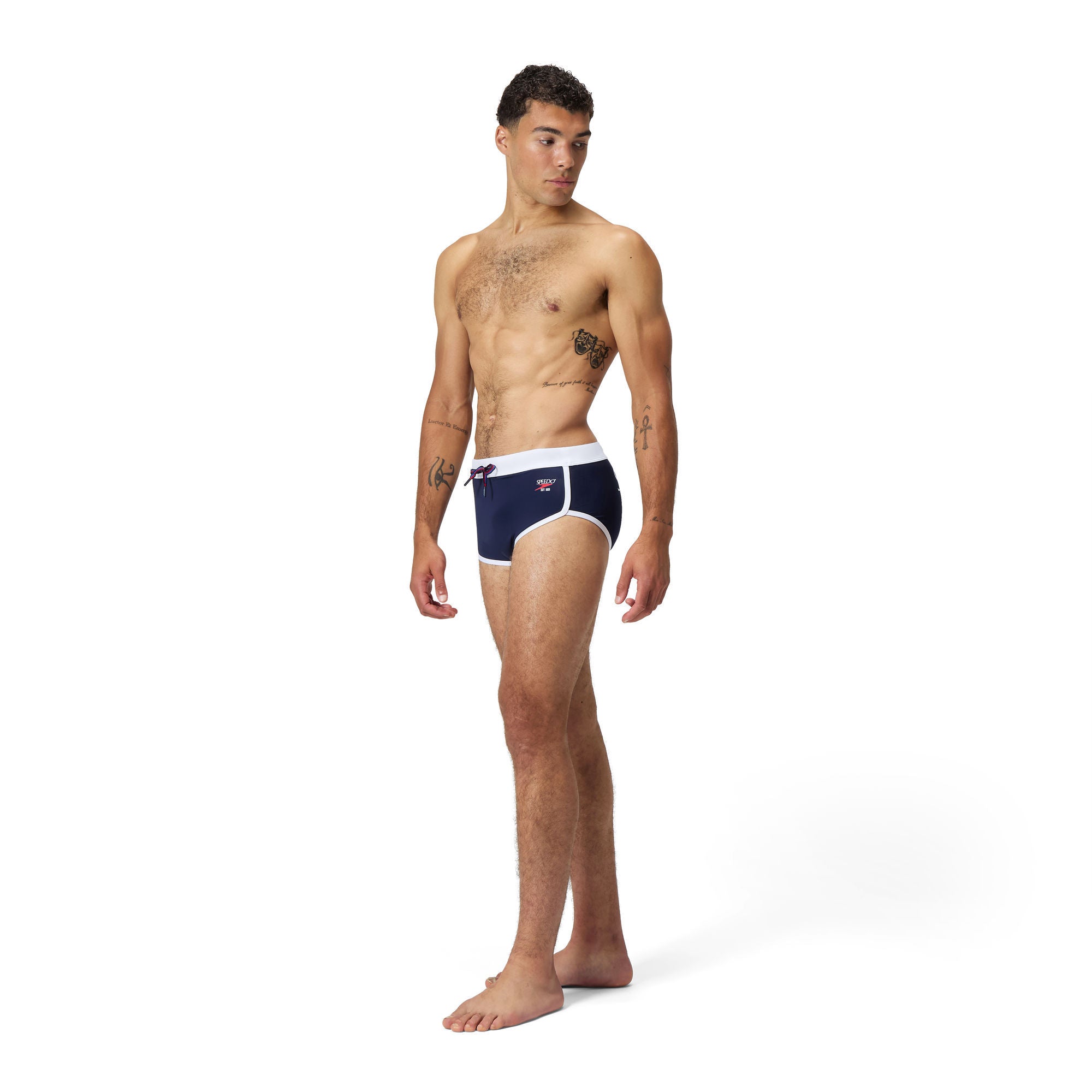 Jetstream Retro Logo Herren Badeslip | Navy
