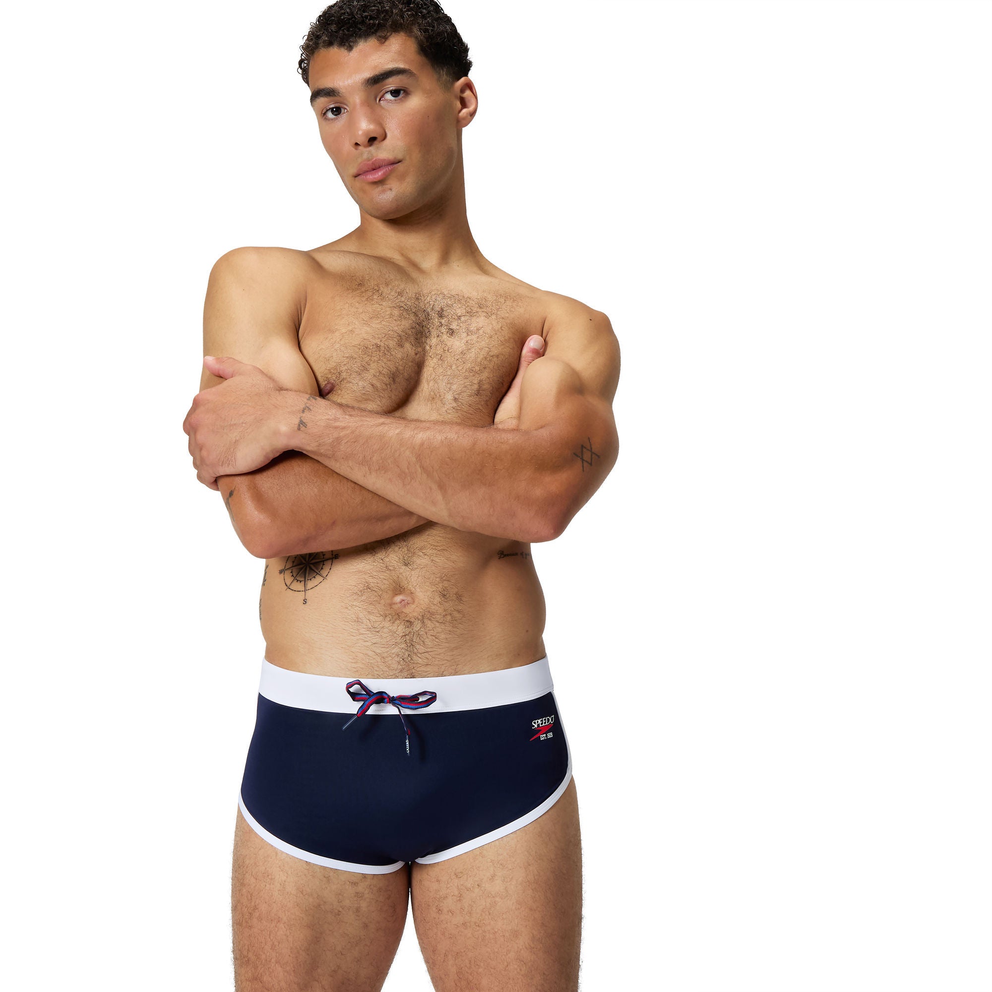 Jetstream Retro Logo Herren Badeslip | Navy
