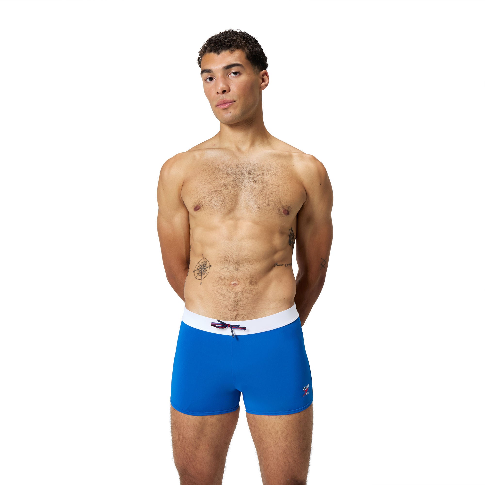 Jetstream Retro Solid Squar Herren Aquashorts | Blau