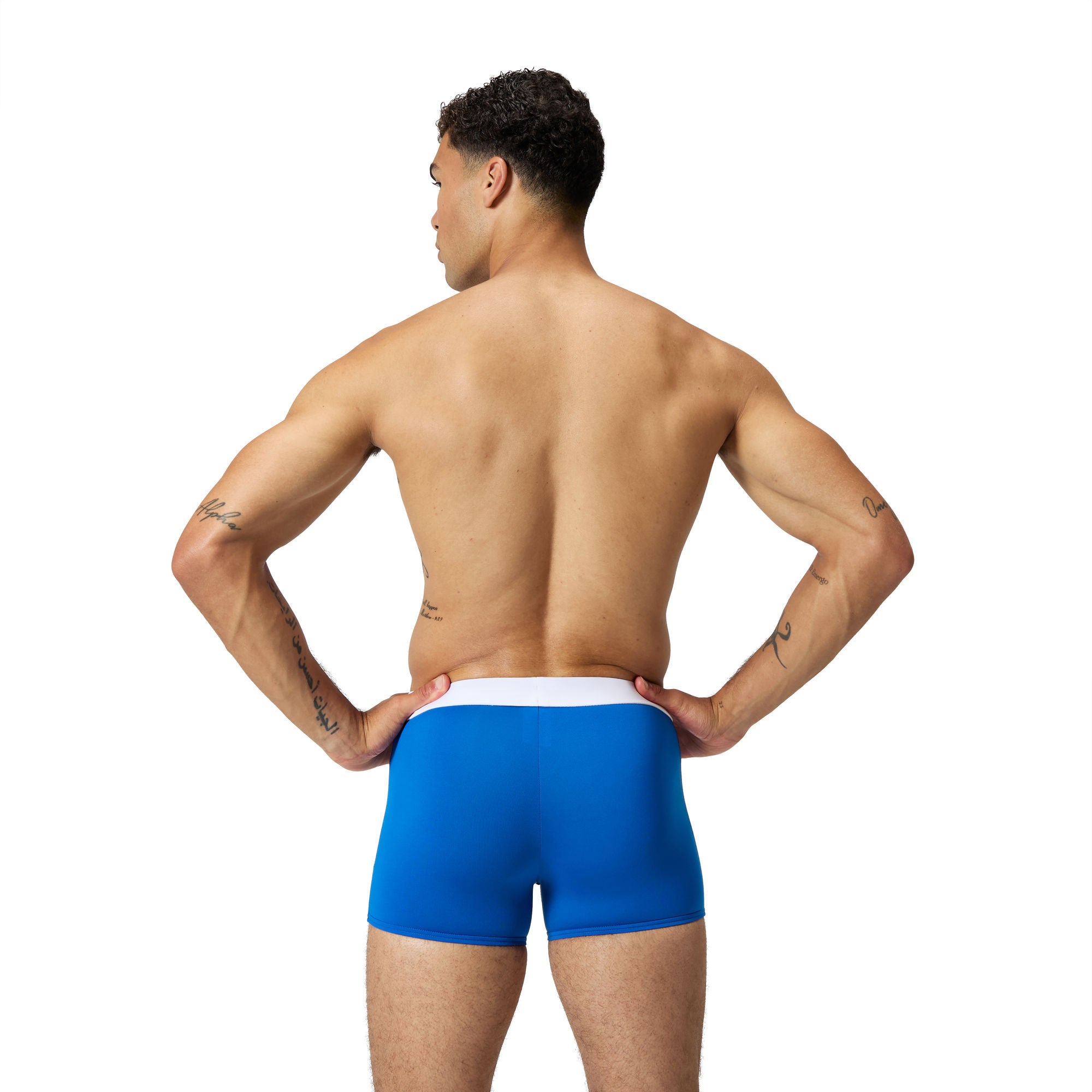 Jetstream Retro Solid Squar Herren Aquashorts | Blau