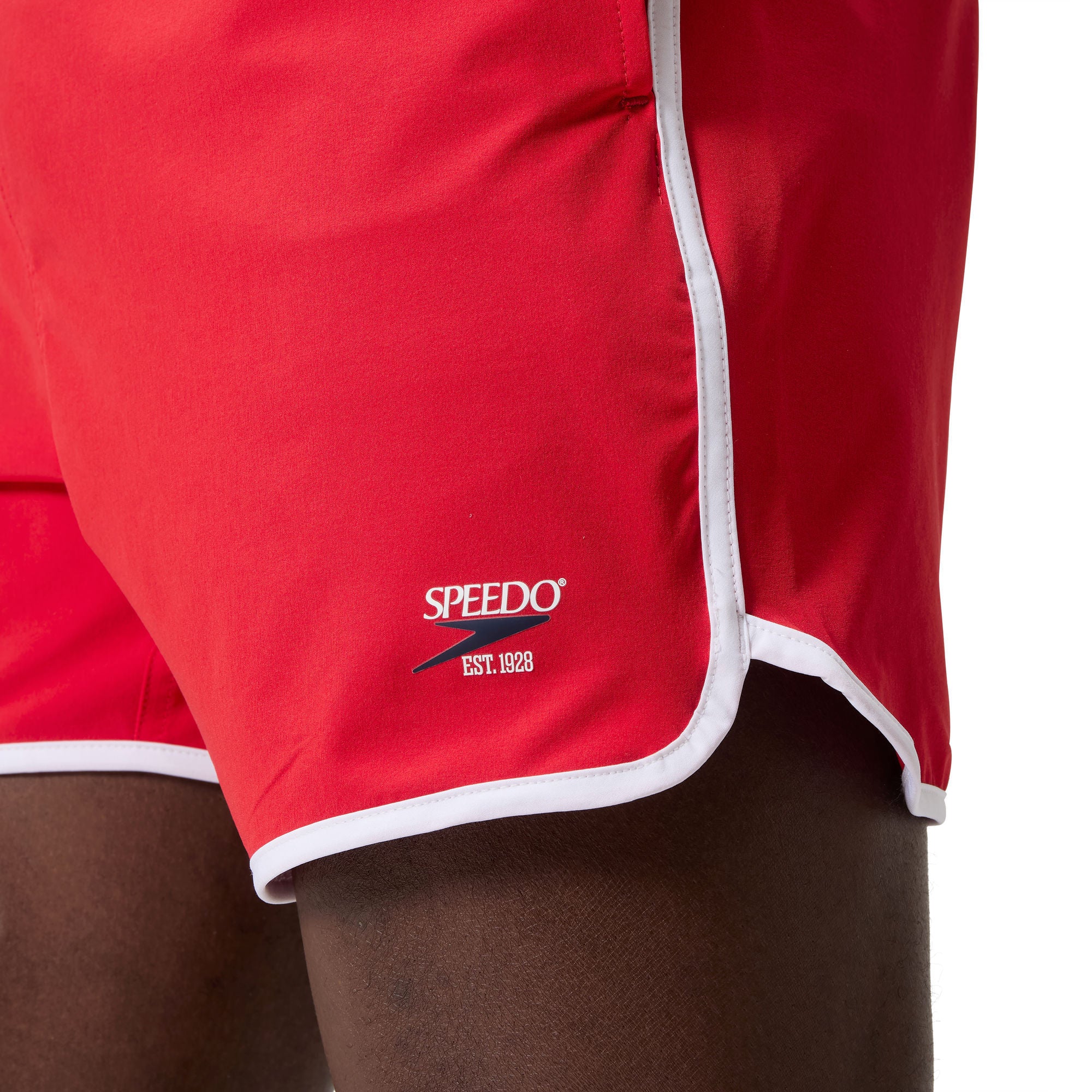 Jetstream Retro Logo Volley6 Herren Badeshorts | Rot