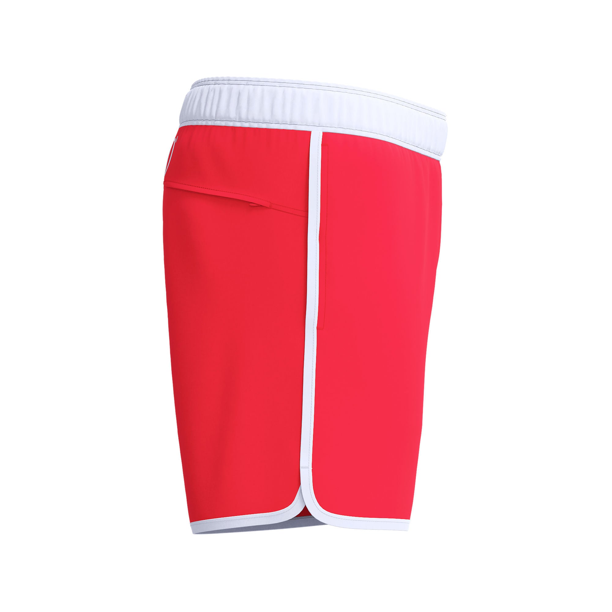 Jetstream Retro Logo Volley6 Herren Badeshorts | Rot