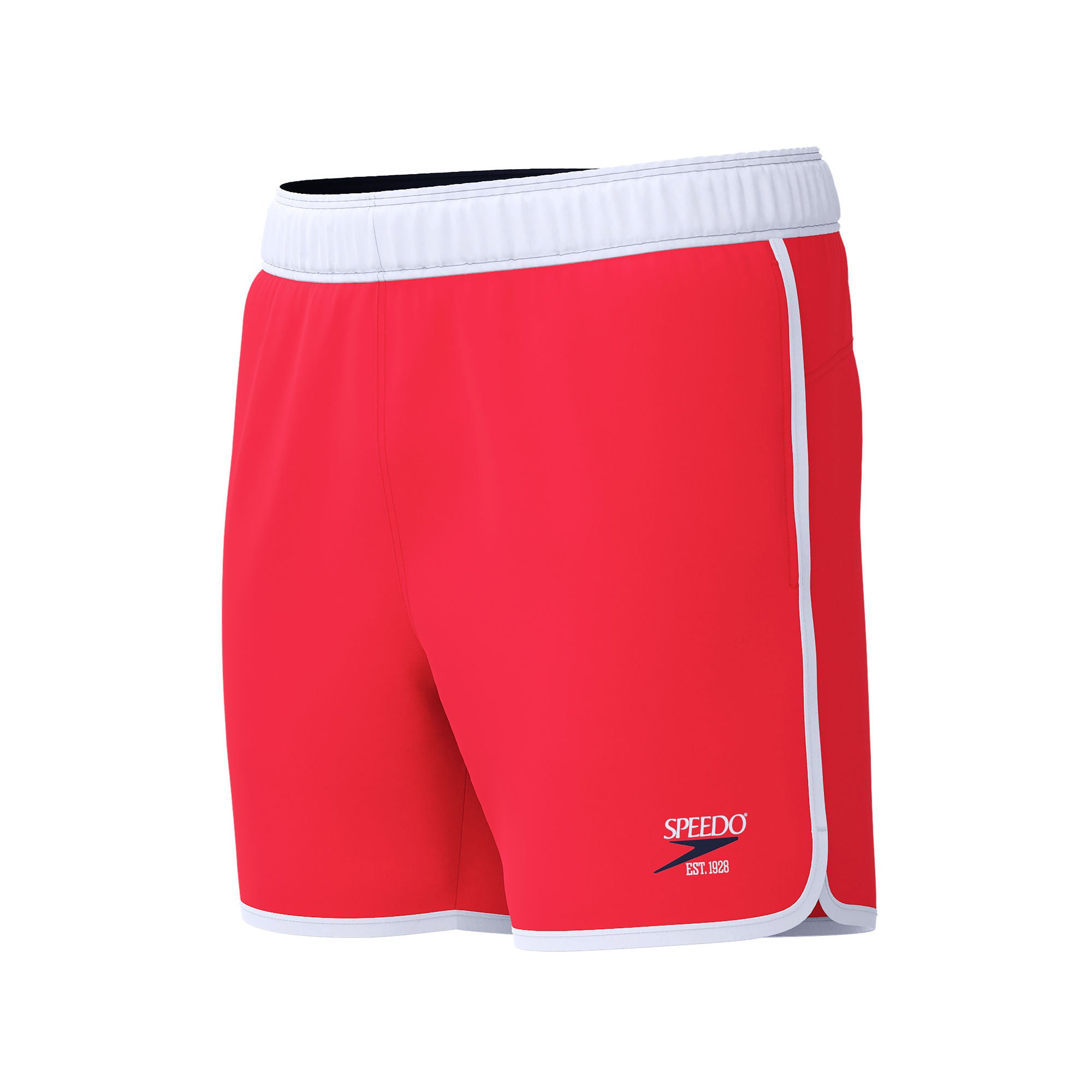 Jetstream Retro Logo Volley6 Herren Badeshorts | Rot