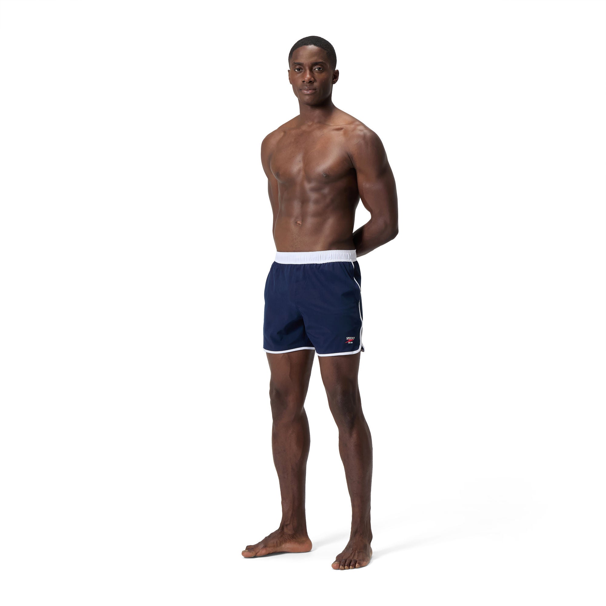 Jetstream Retro Logo Volley6 Herren Badeshorts | Navy