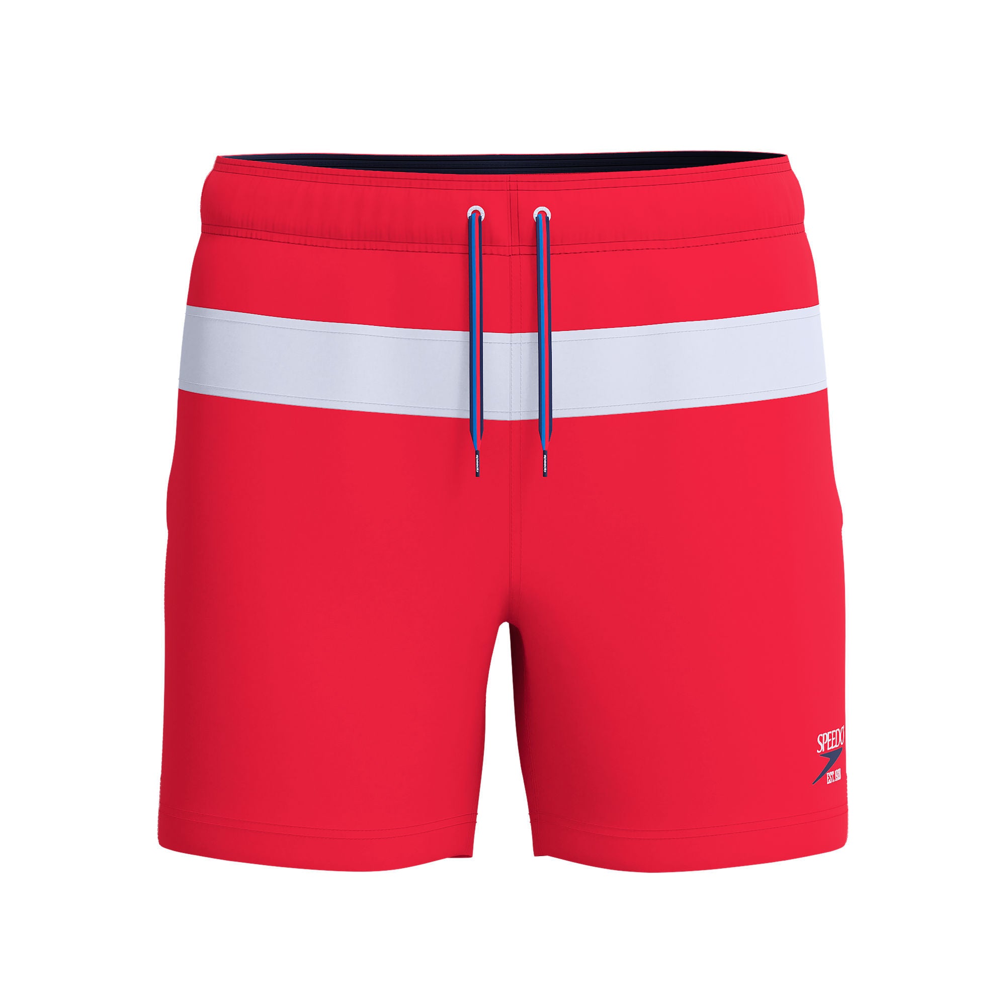 Jetstream Retro Colorblock Volley Herren Badeshorts | Rot