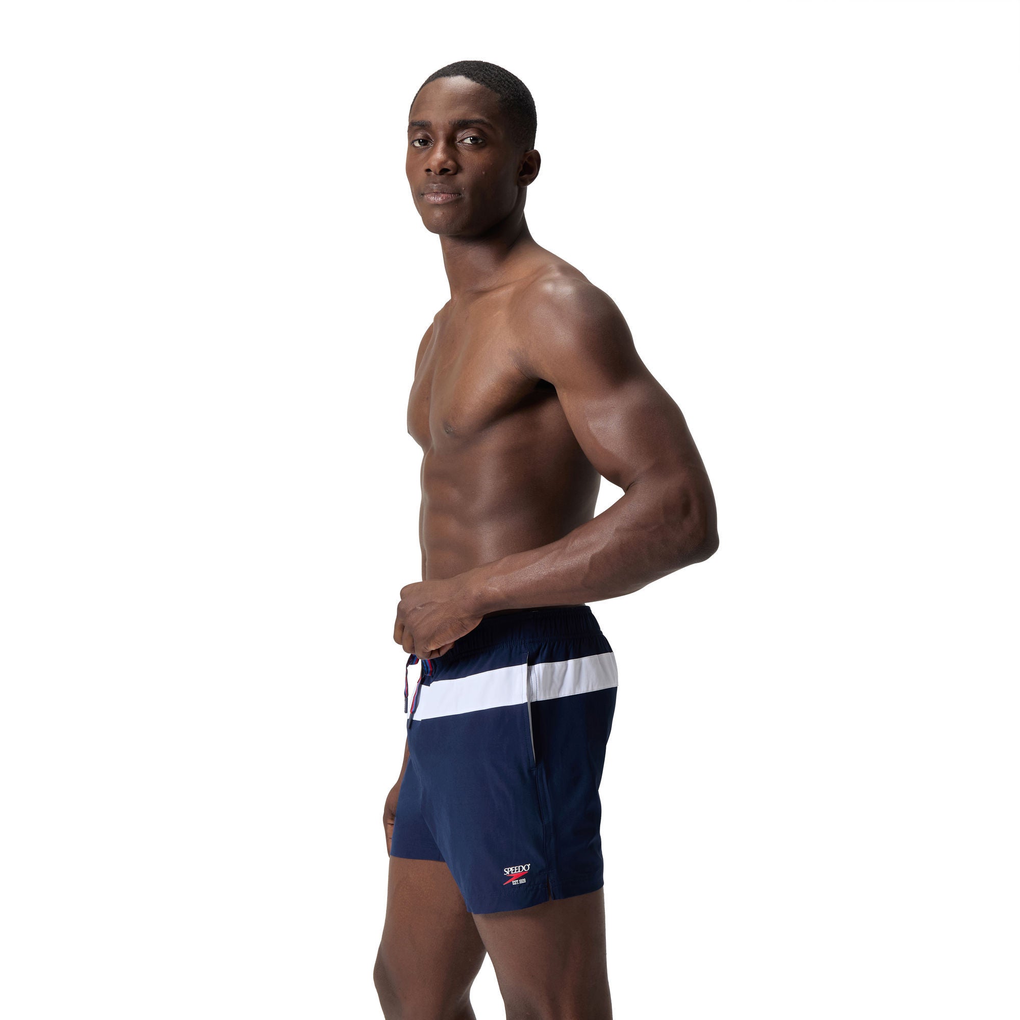 Jetstream Retro Colorblock Volley Herren Badeshorts | Navy