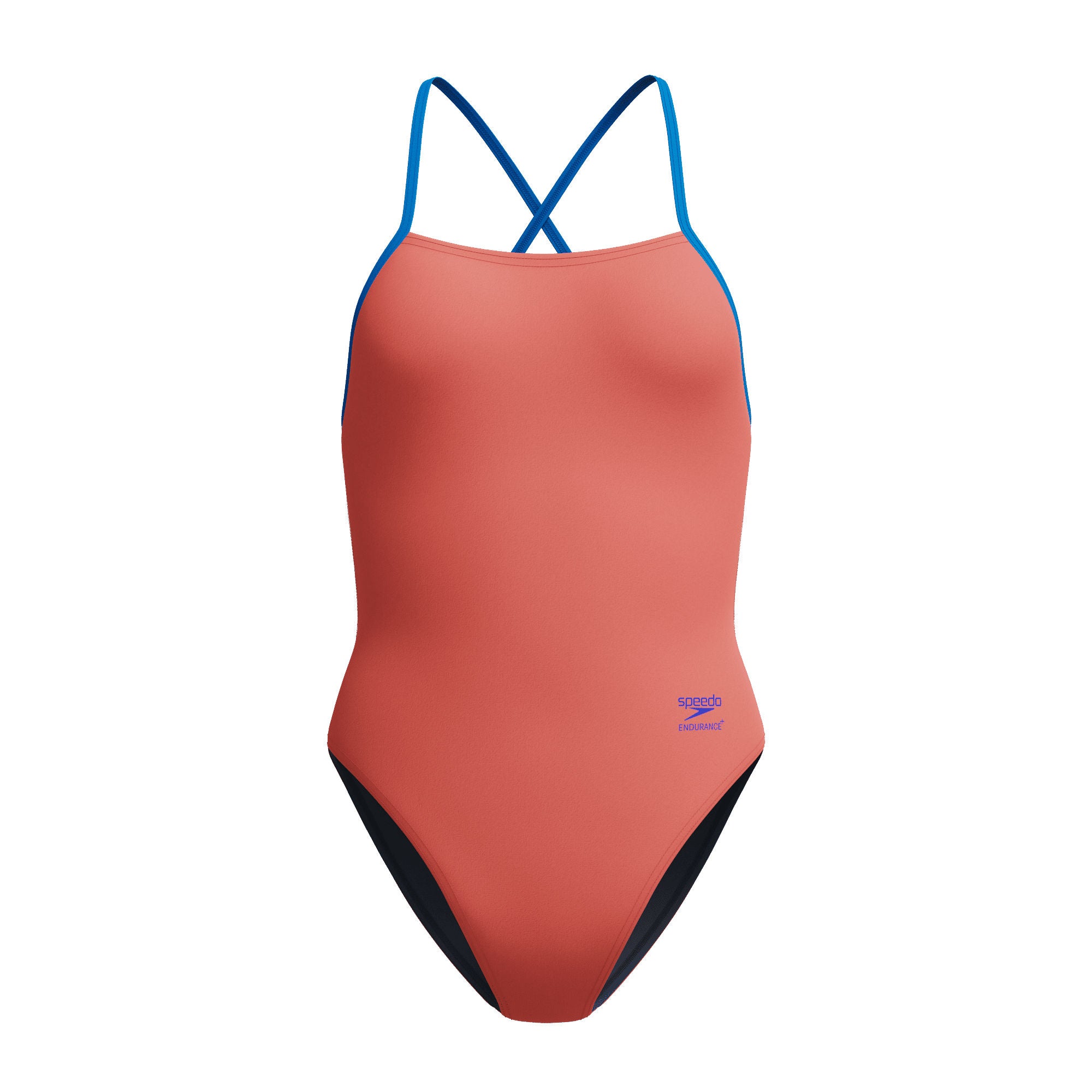 Solid Tie Back Damen Badeanzug | Rot