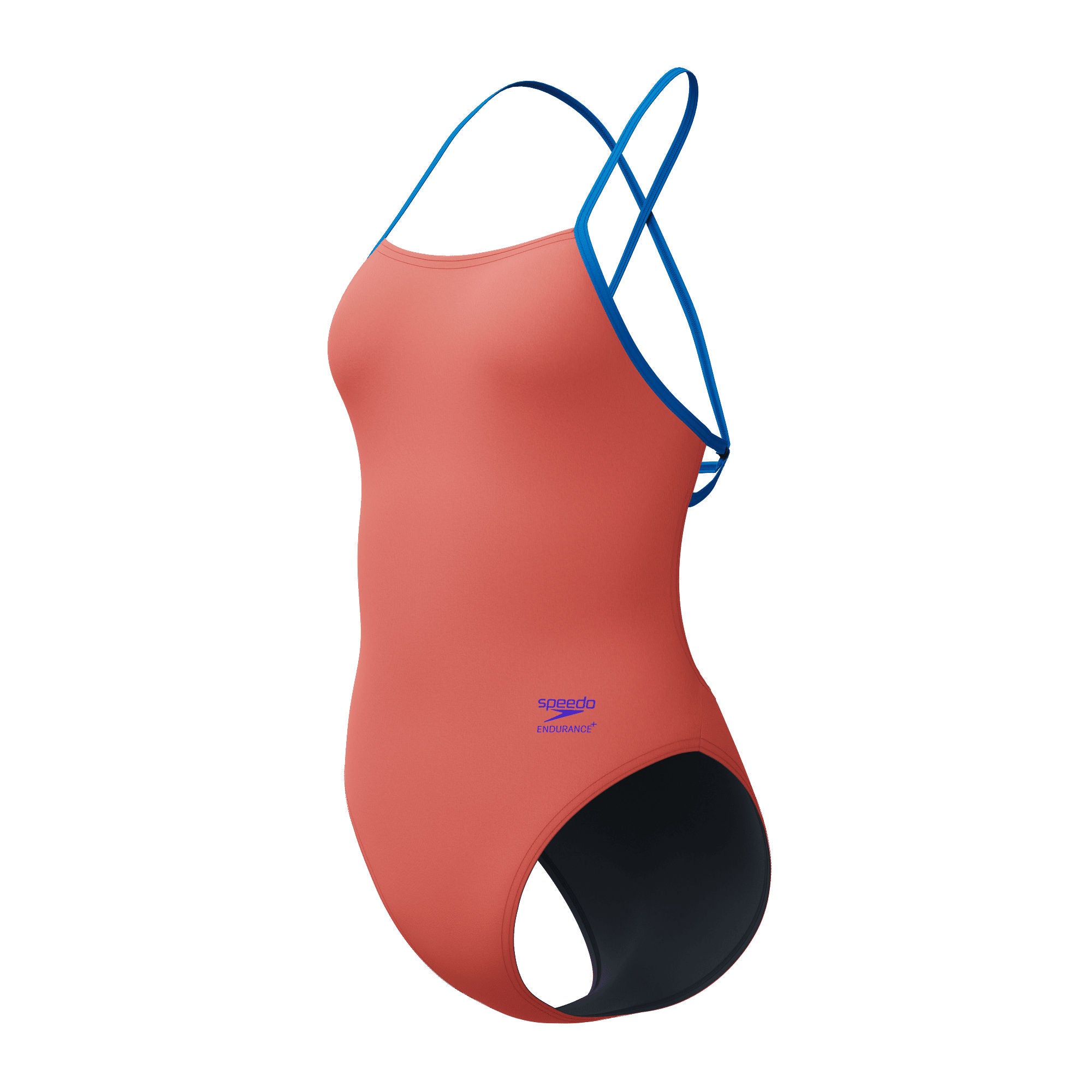 Solid Tie Back Damen Badeanzug | Rot