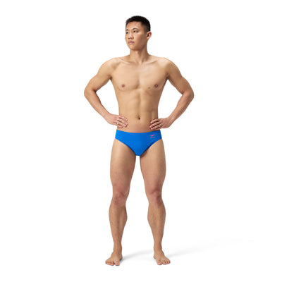 Solid Herren Badeslip | Blau