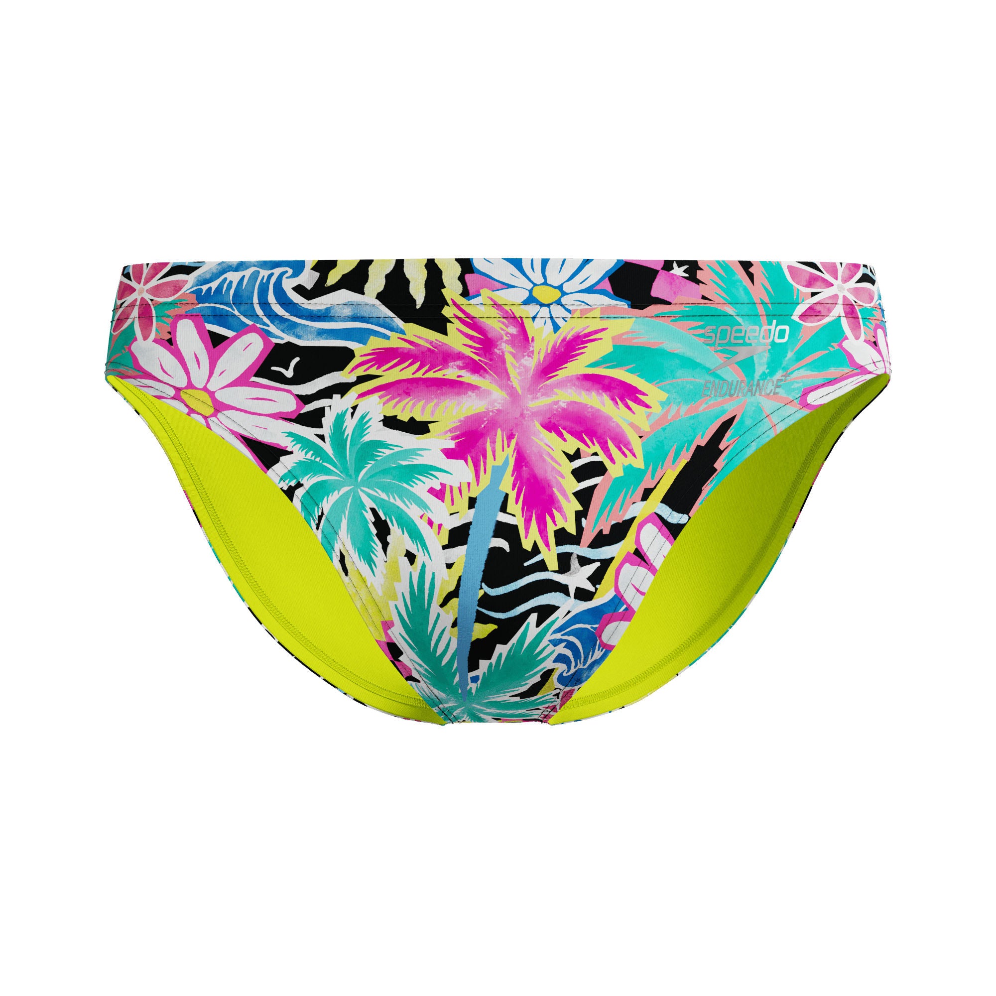Printed Herren Badeslip | Gelb
