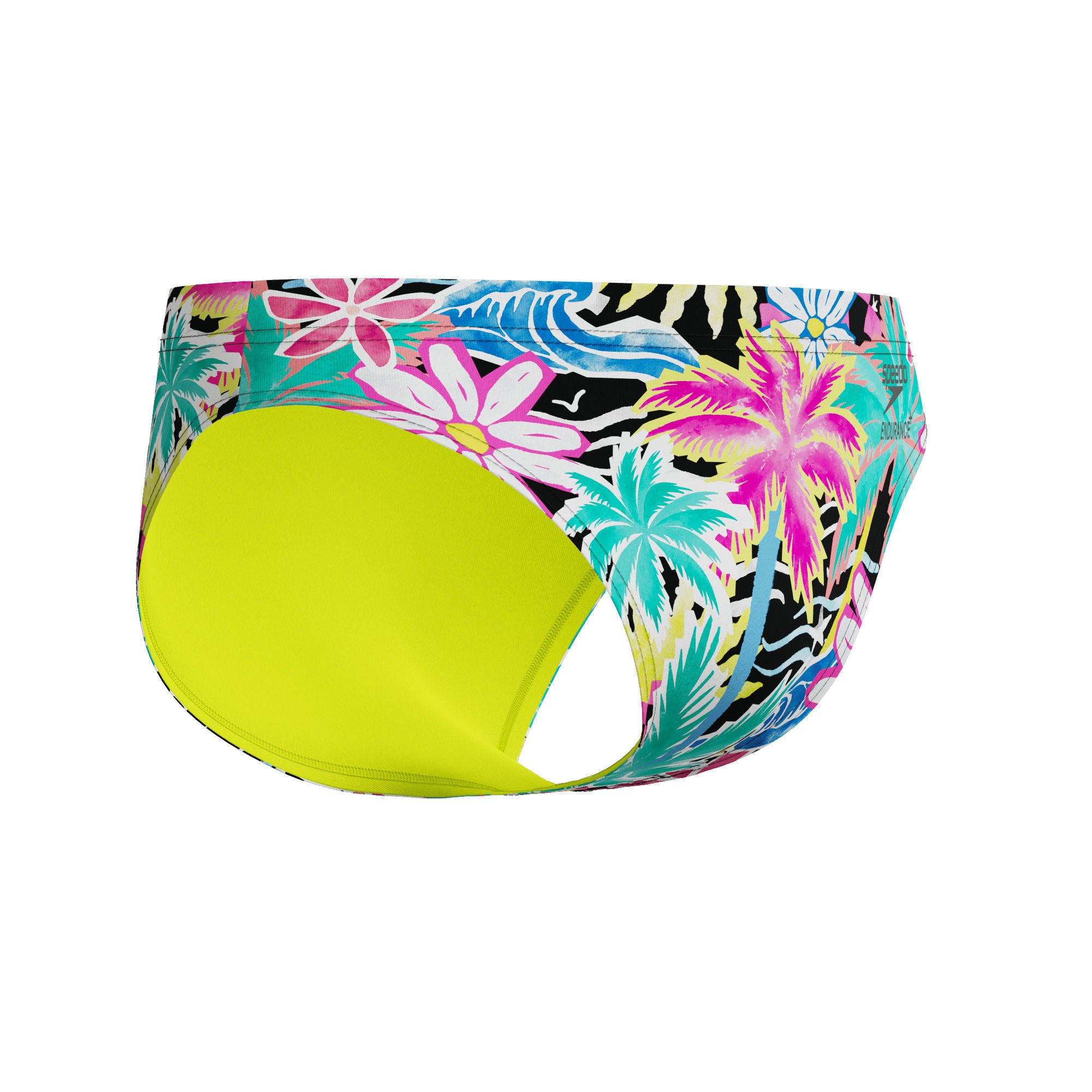 Printed Herren Badeslip | Gelb
