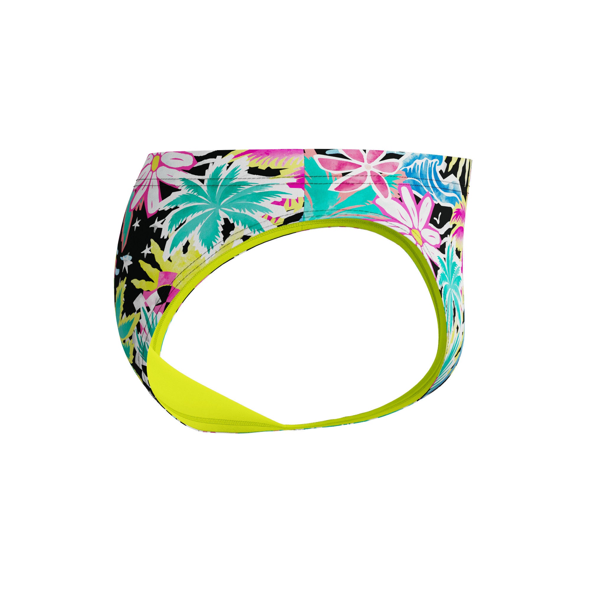 Printed Herren Badeslip | Gelb