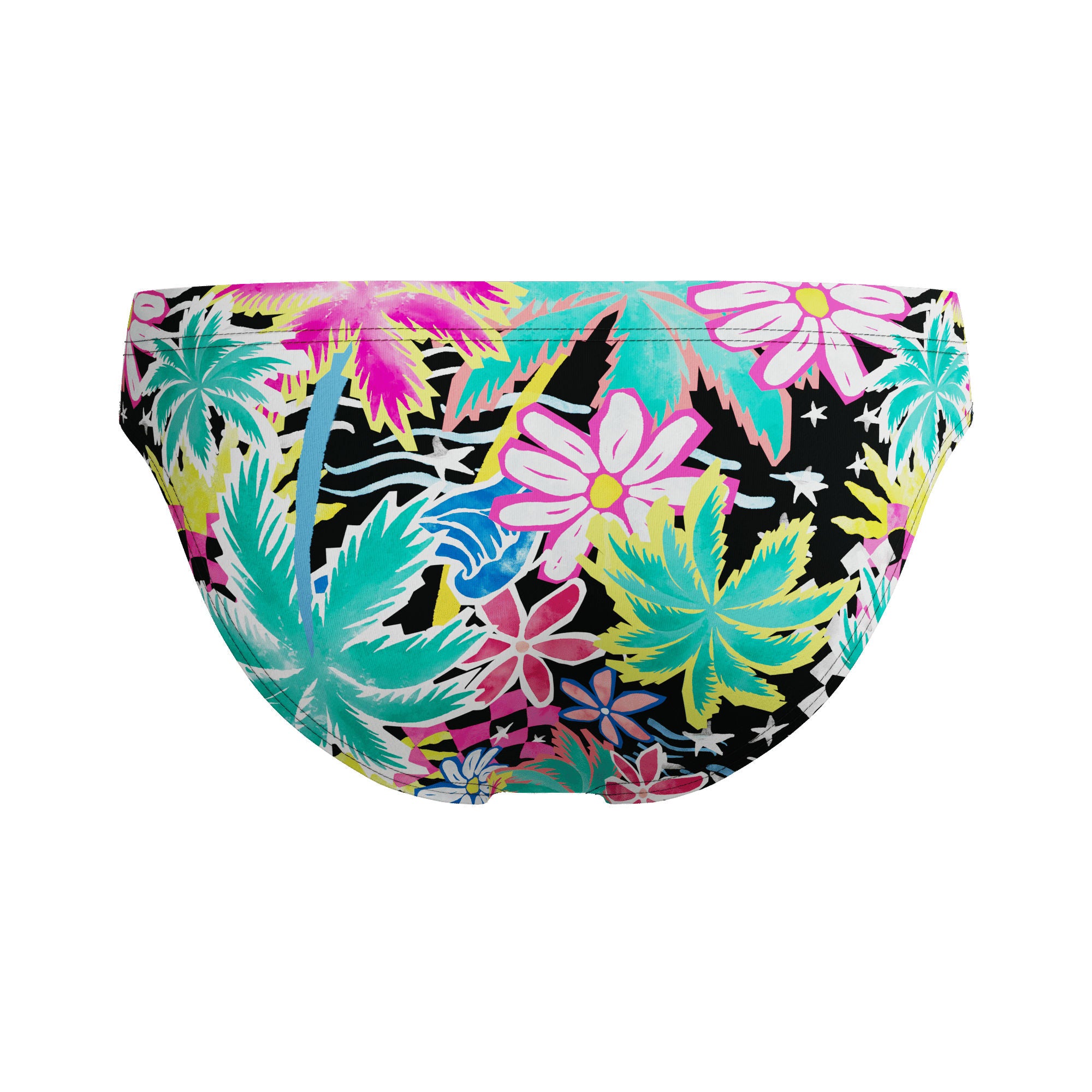 Printed Herren Badeslip | Gelb
