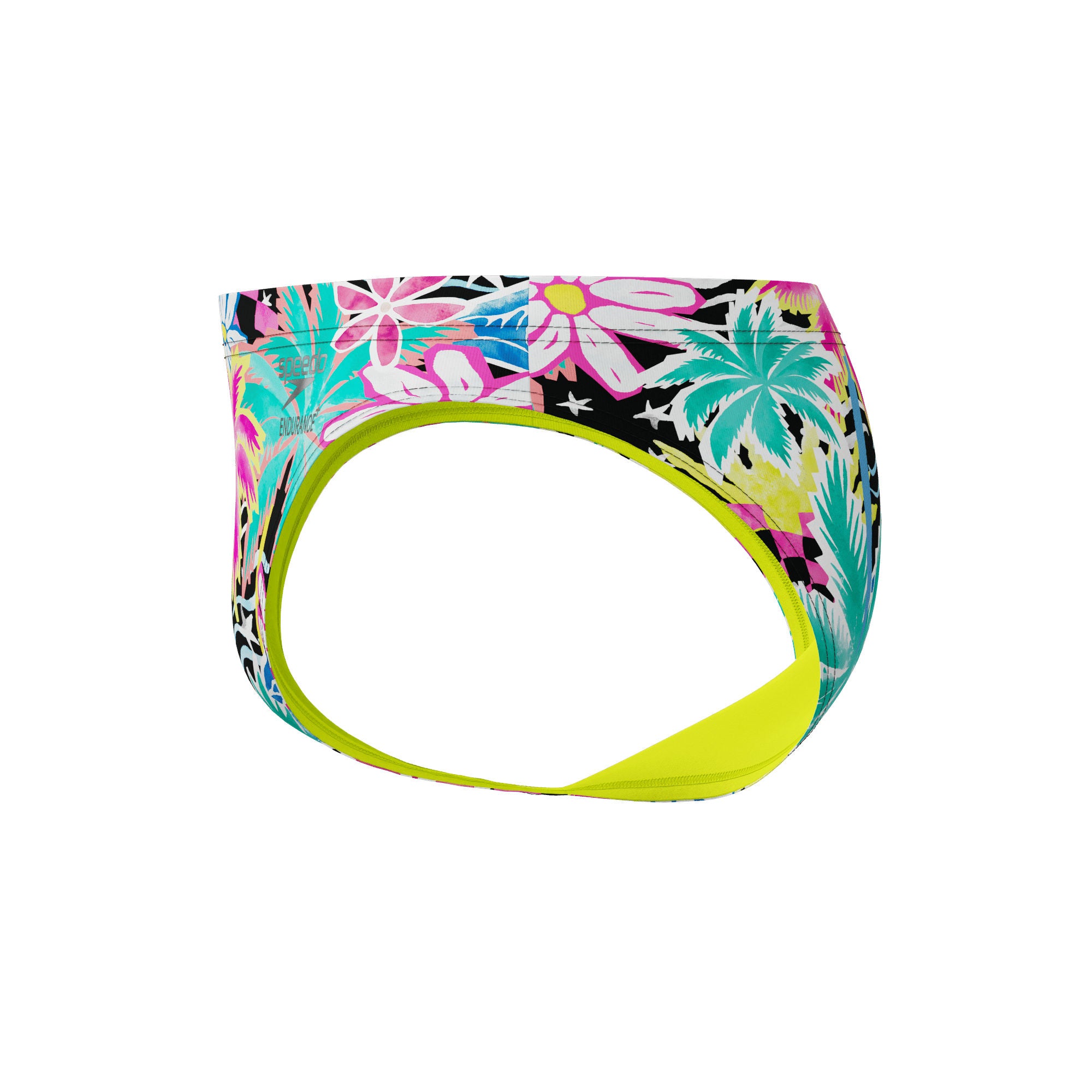 Printed Herren Badeslip | Gelb