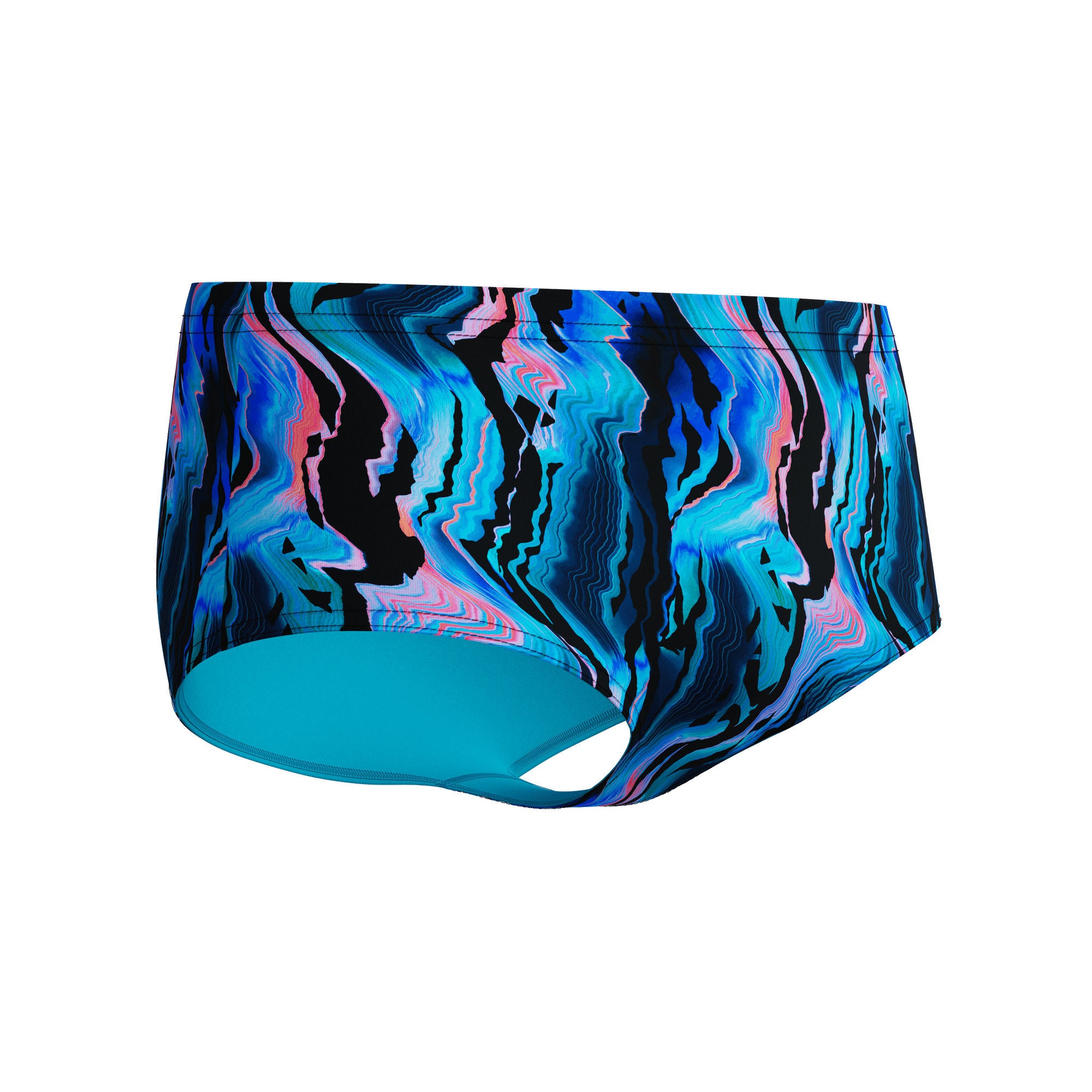 Printed 13.5cm Herren Badeslip | Schwarz