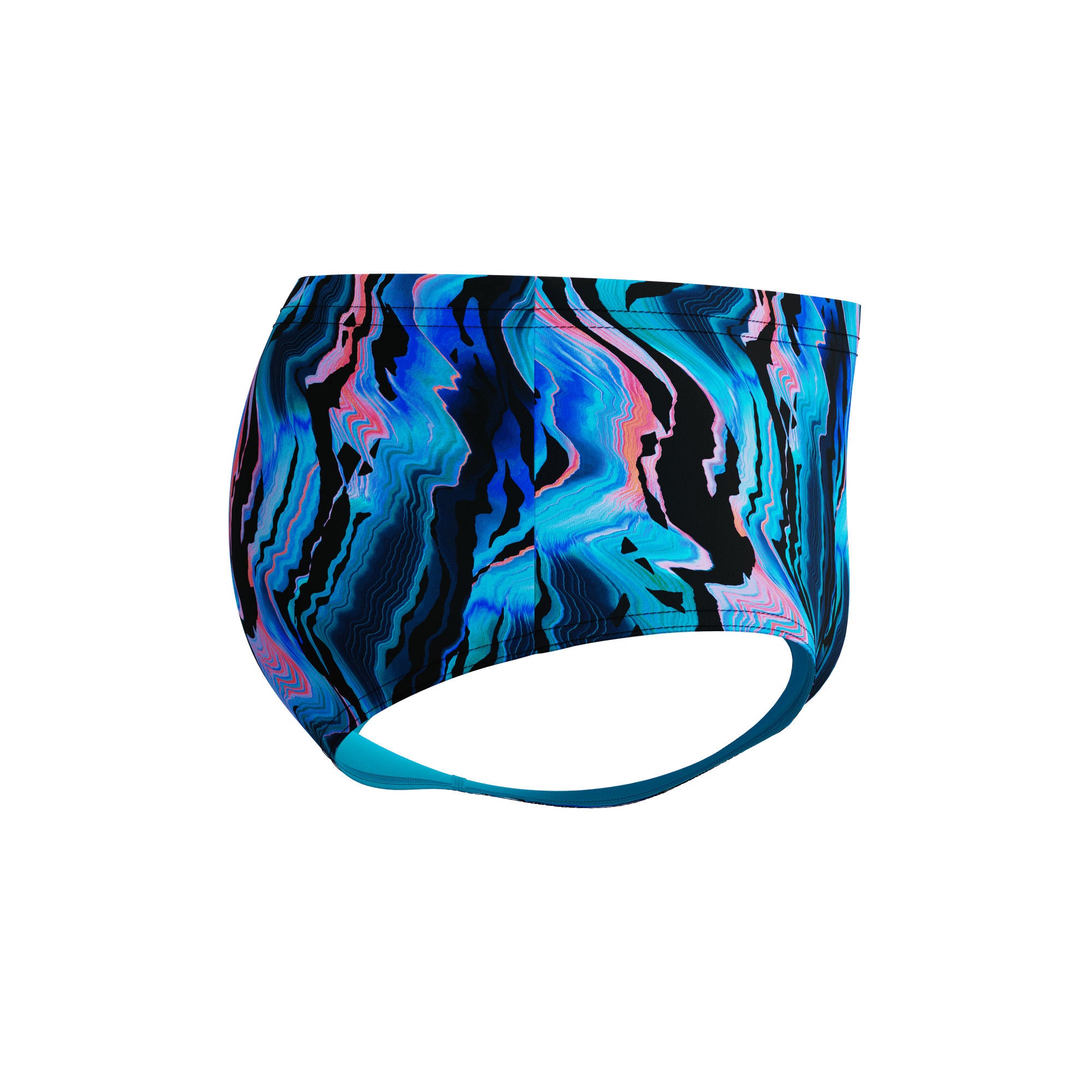 Printed 13.5cm Herren Badeslip | Schwarz