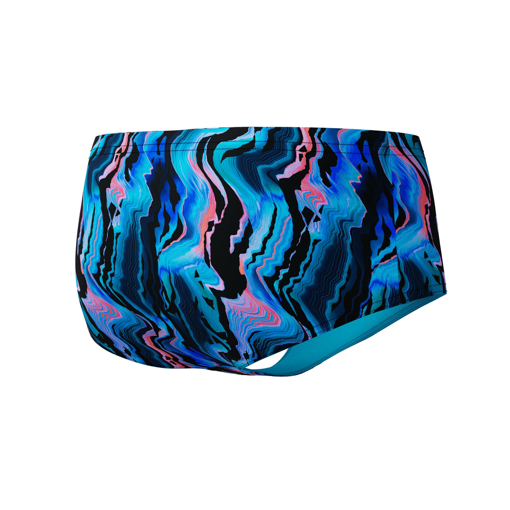 Printed 13.5cm Herren Badeslip | Schwarz