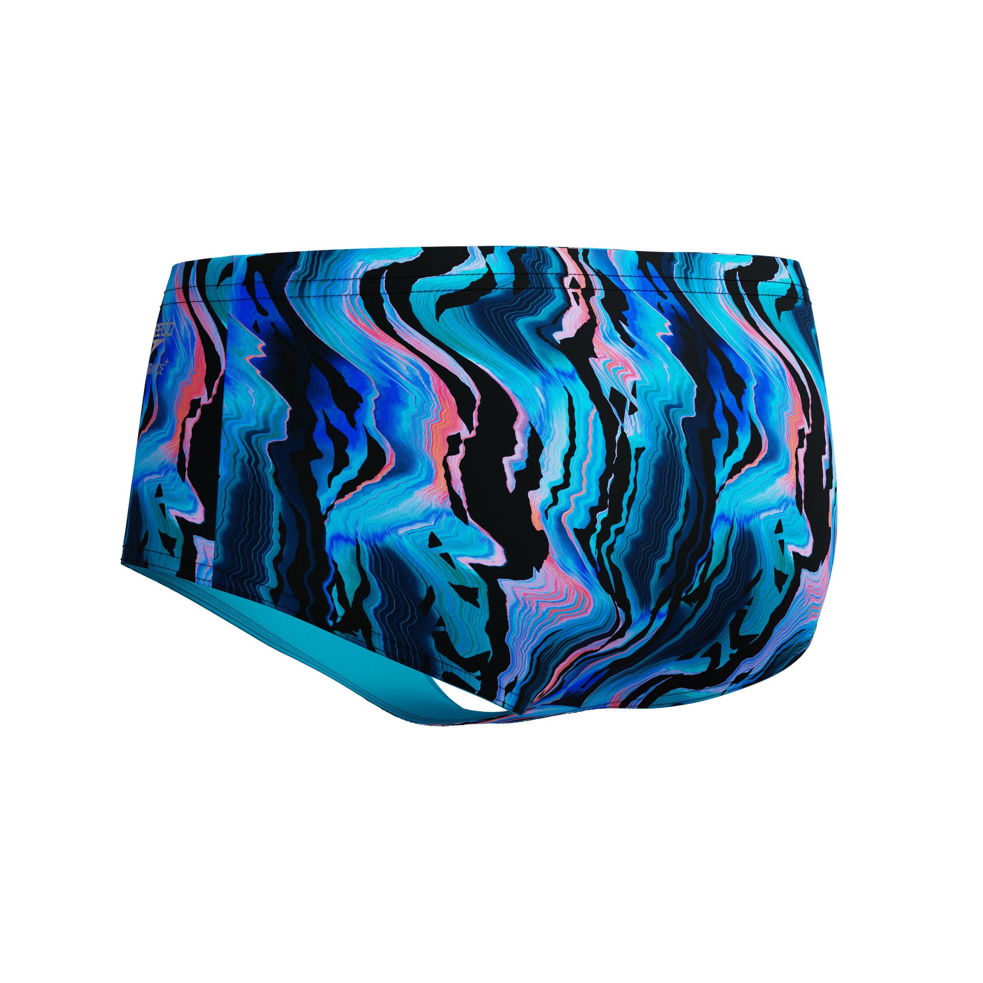 Printed 13.5cm Herren Badeslip | Schwarz