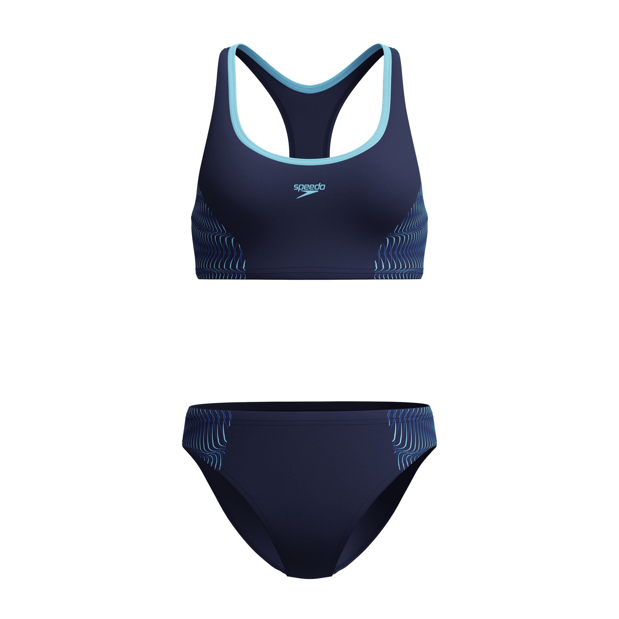 Placement Racerback Damen Bikini | Navy